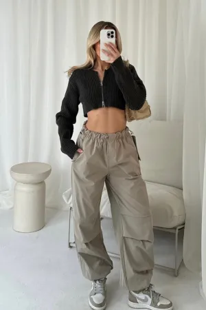 Adele beige cargo trousers