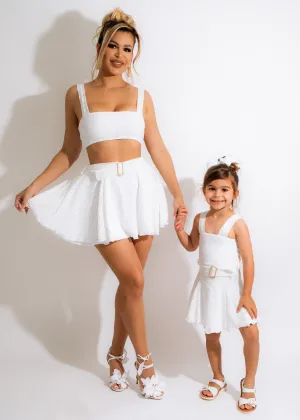 Angel Energy Kid Dress White