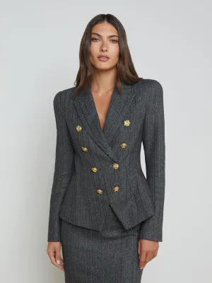 Bethany Herringbone Blazer