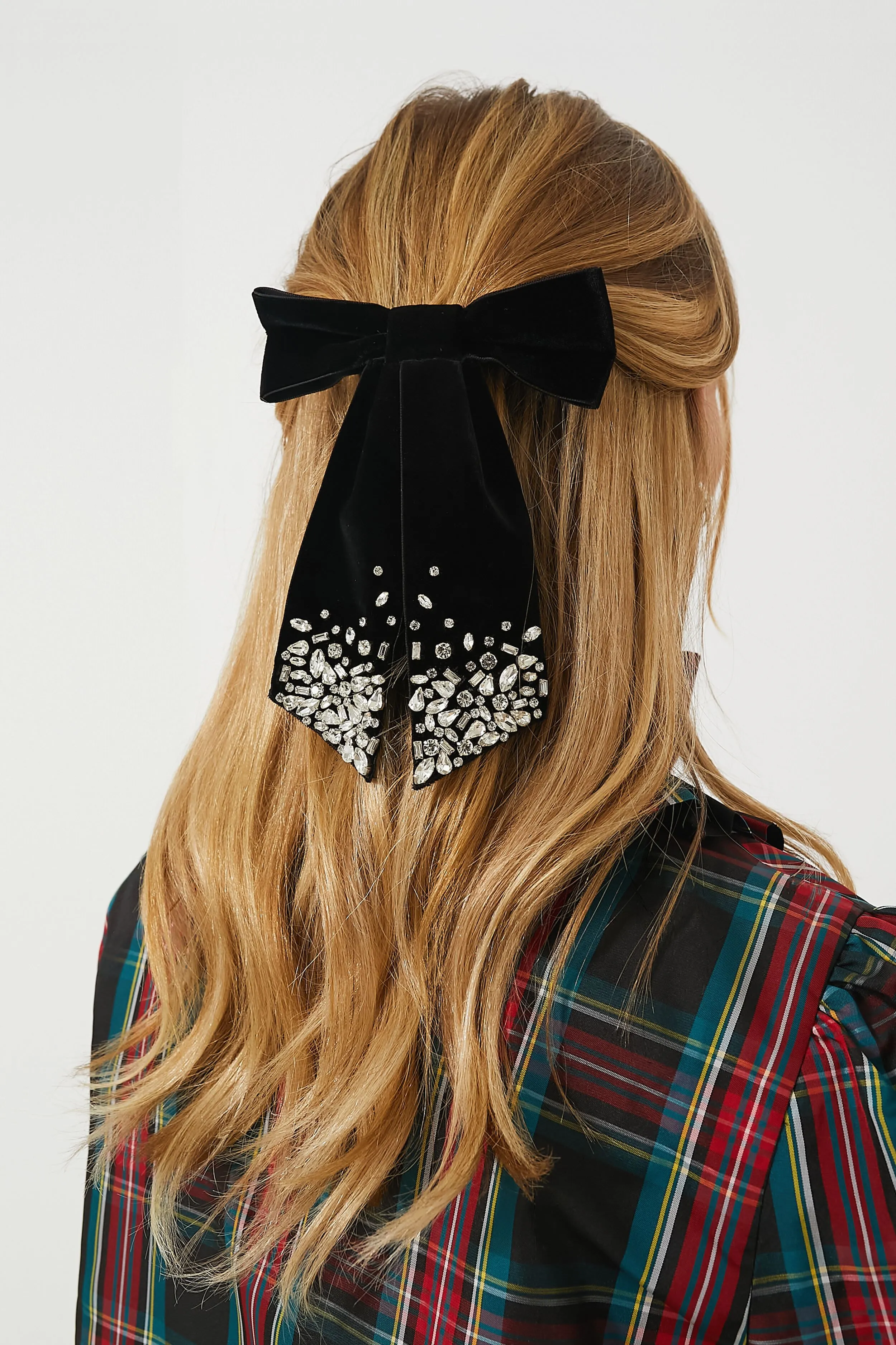 Black Matilee Velvet Bow