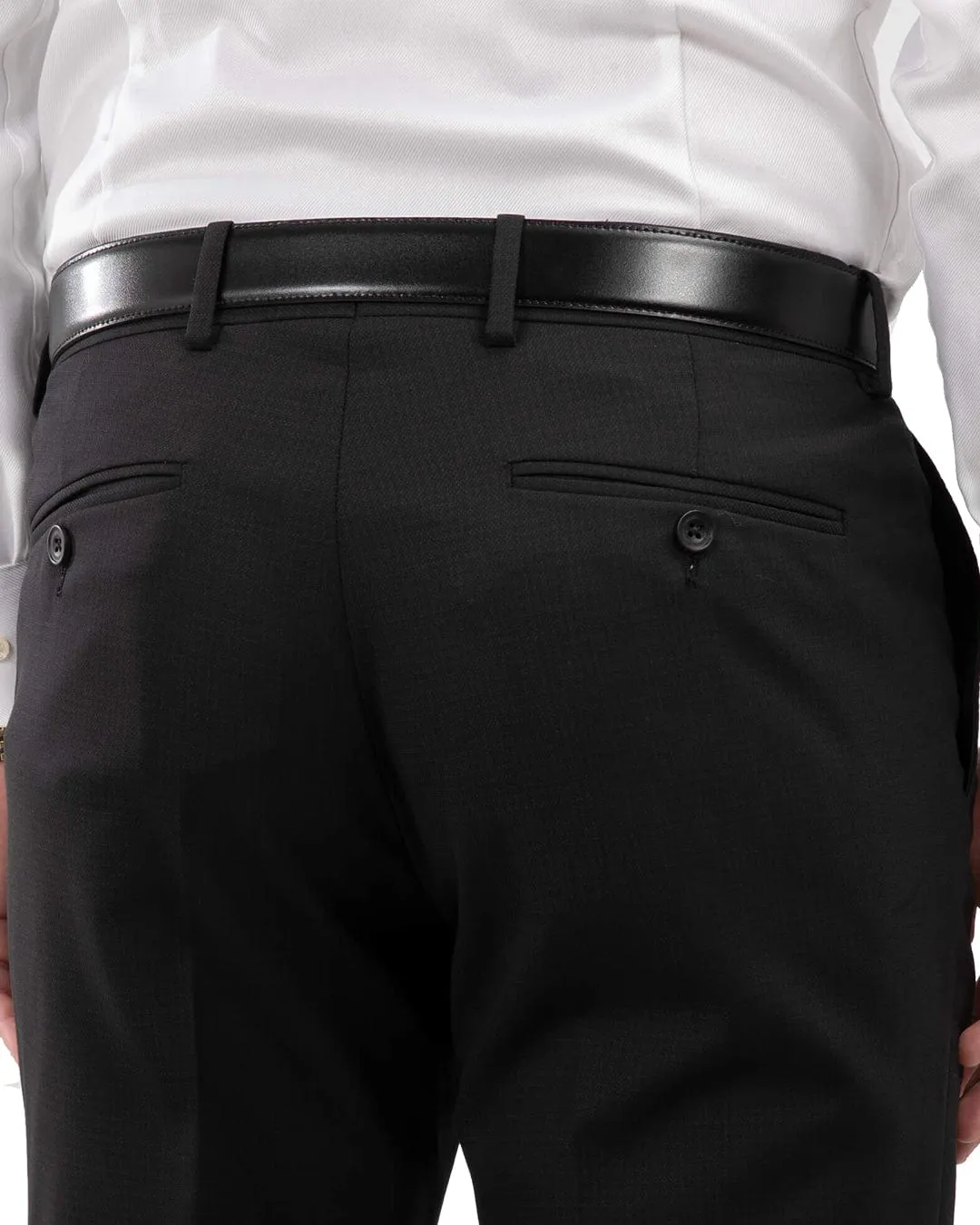 Black Travel Suit Trousers