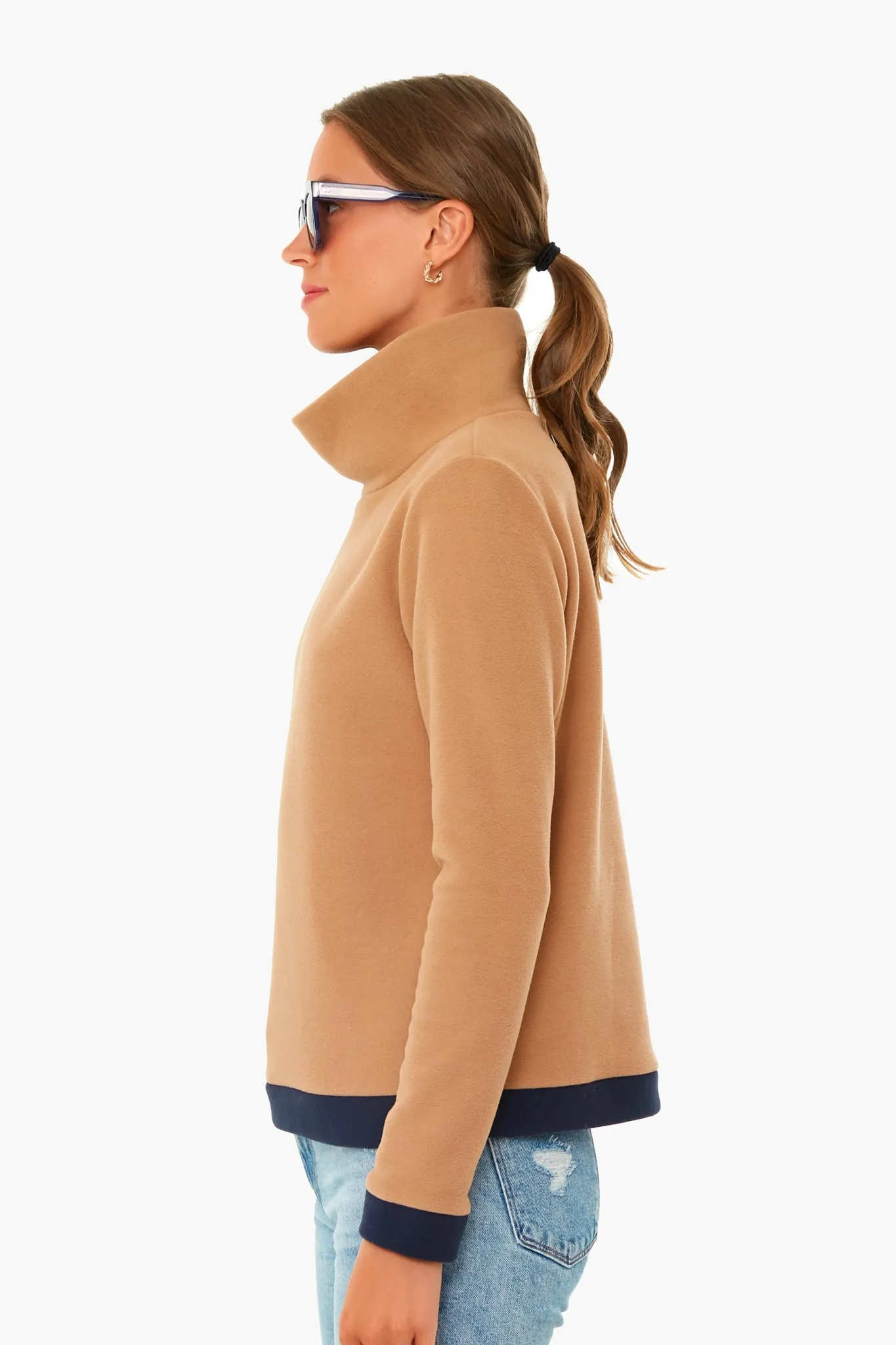 Camel and Navy Colorblock Park Slope