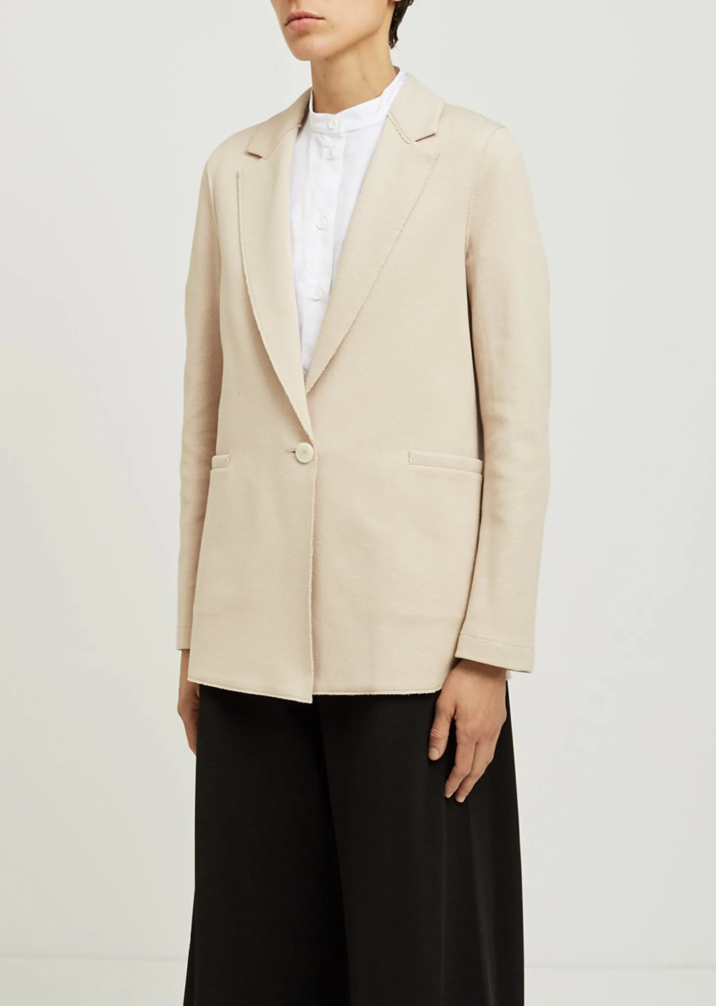 Cavalry Twill Boxy Blazer