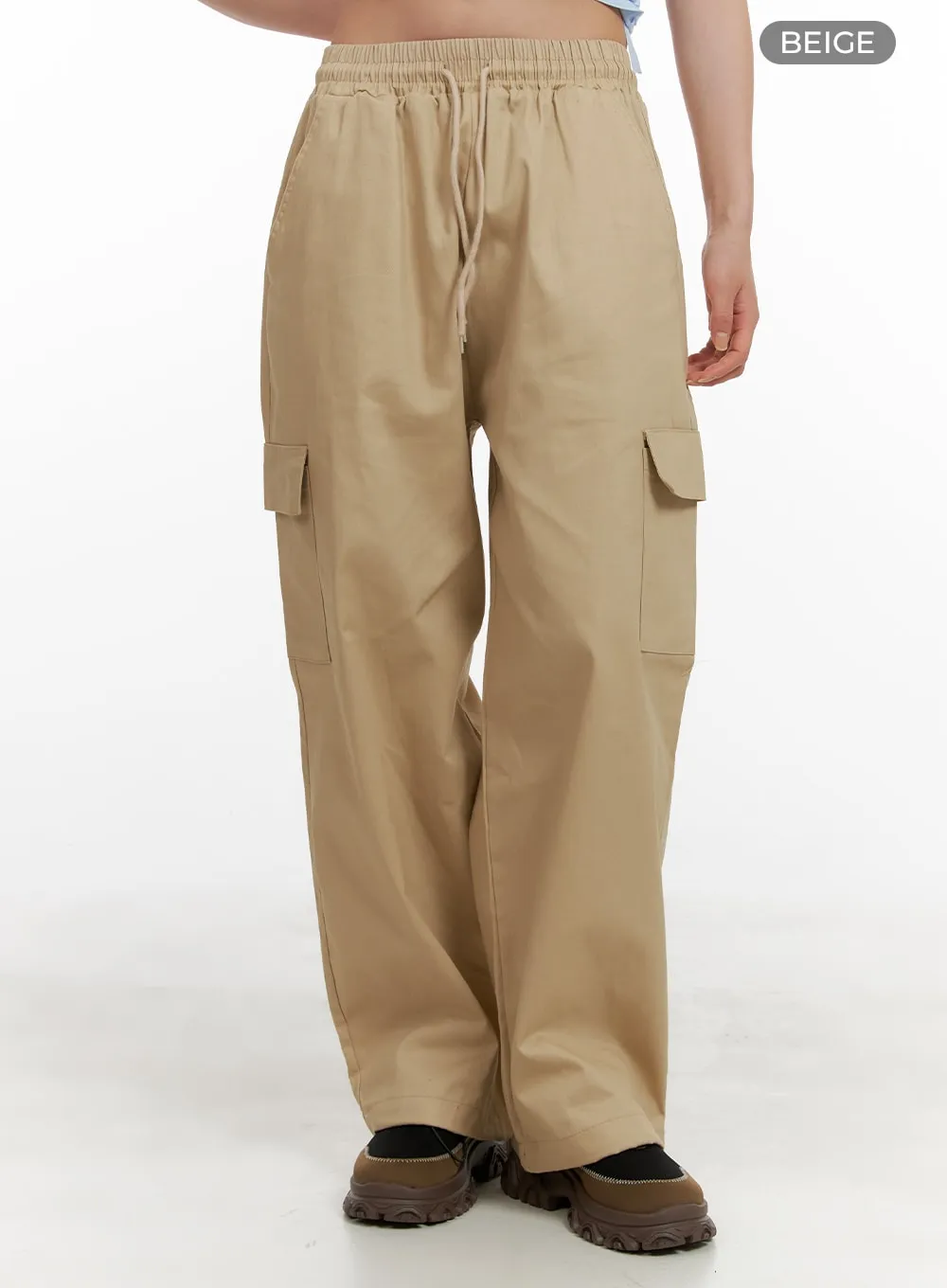 Comfy Cargo Pants (Beige) OA429