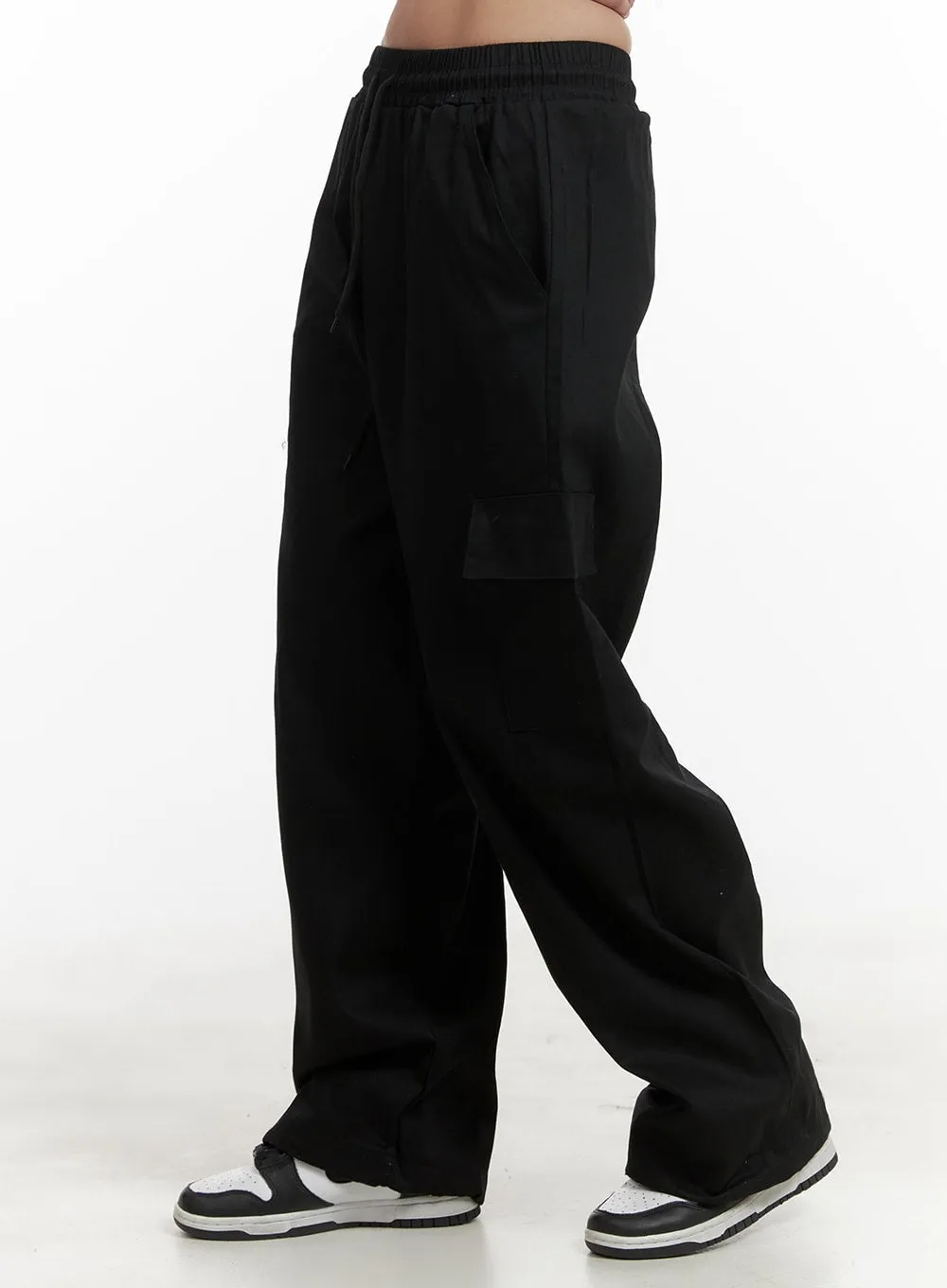 Comfy Cargo Pants (Black) OA429