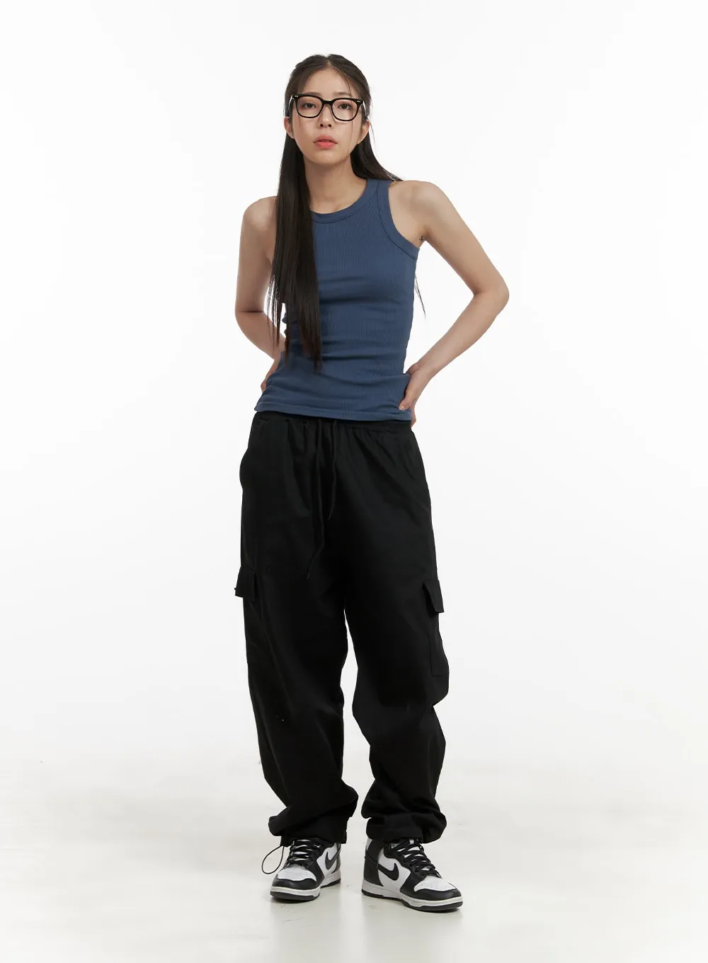 Comfy Cargo Pants (Black) OA429