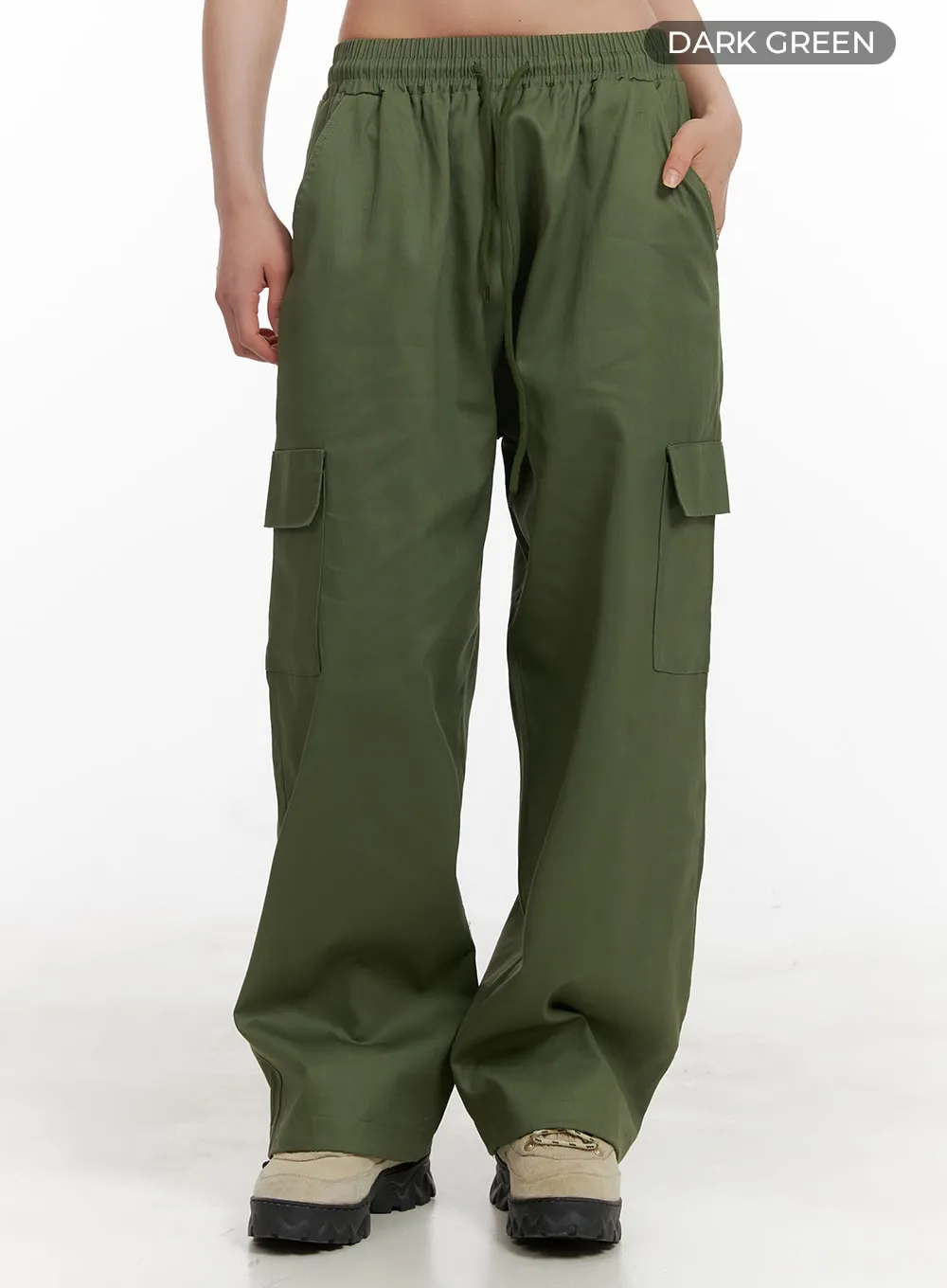 Comfy Cargo Pants (Dark Green) OA429