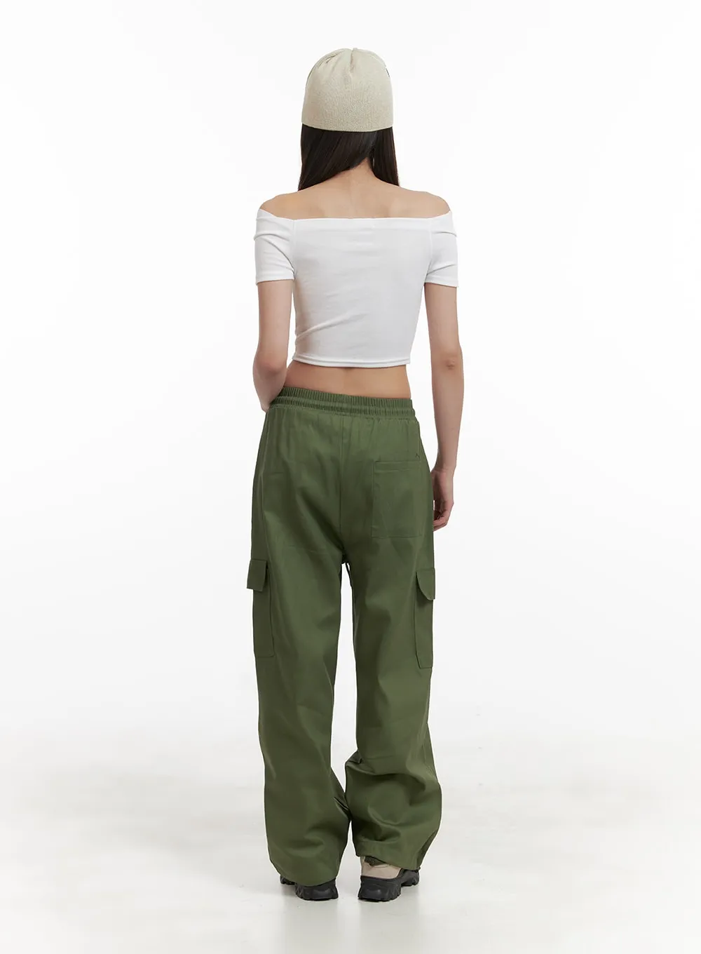 Comfy Cargo Pants (Dark Green) OA429