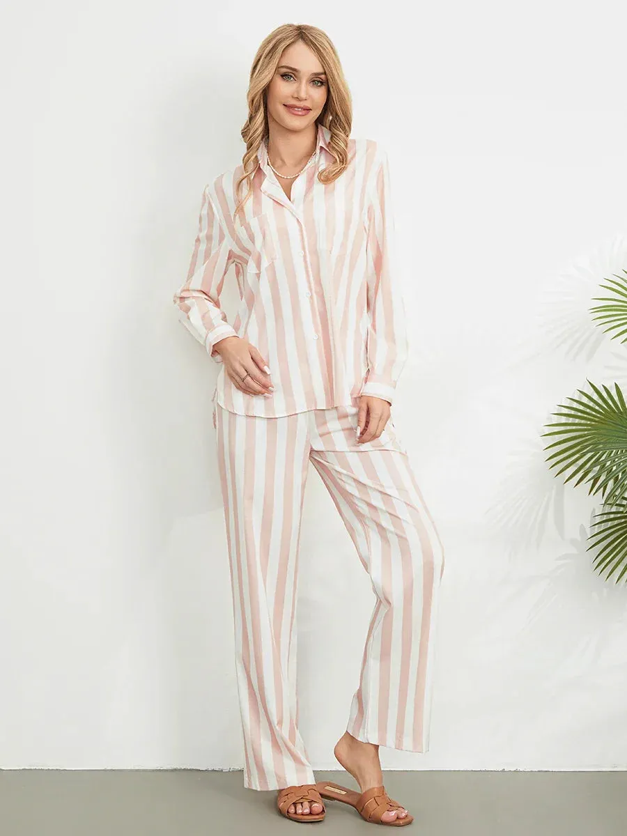 Comfy Y2k Fruit Button Down High Waist Lounge Set Pjs Floral Pajamas