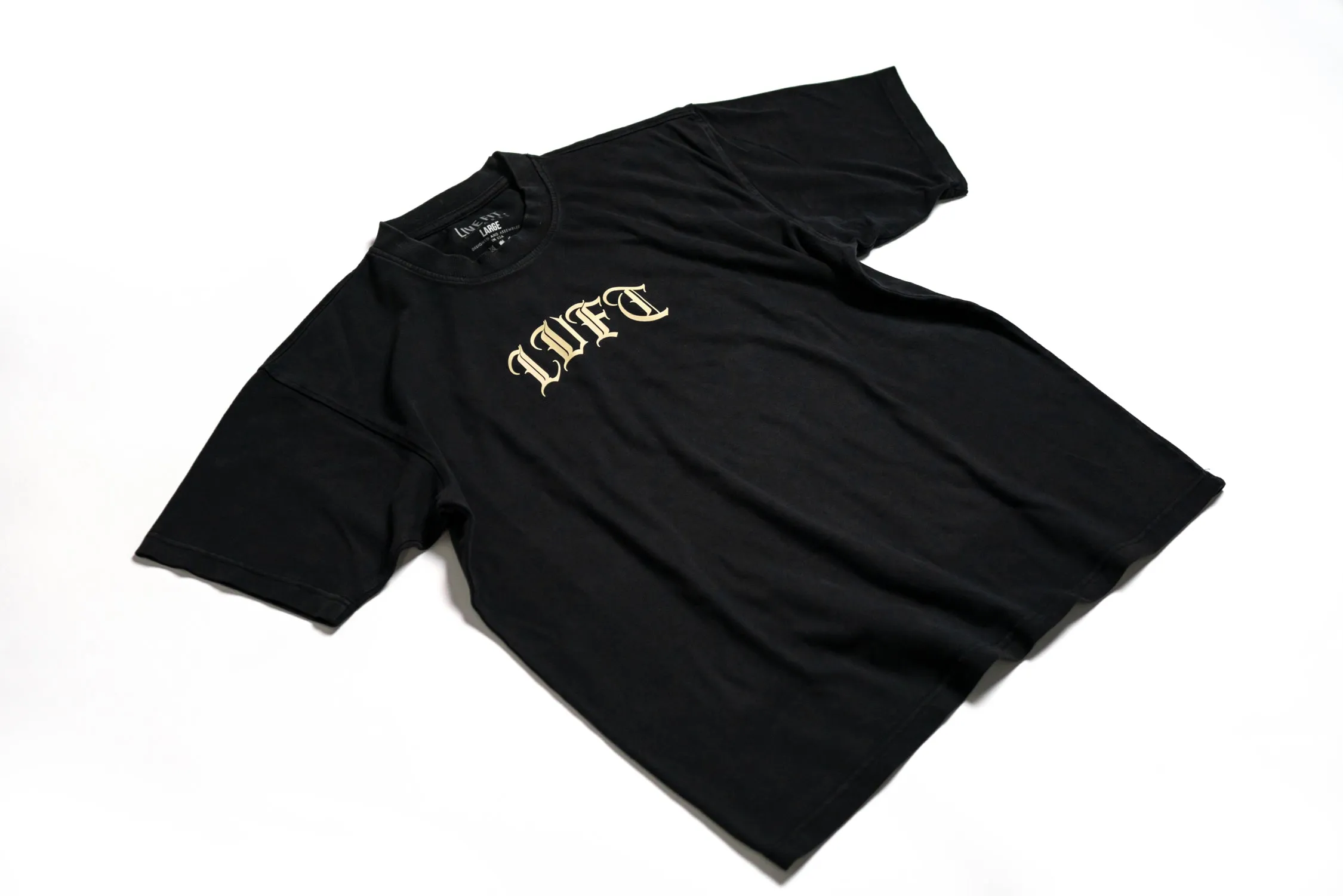 Gotham Oversized Tee - Vintage Black / Khaki