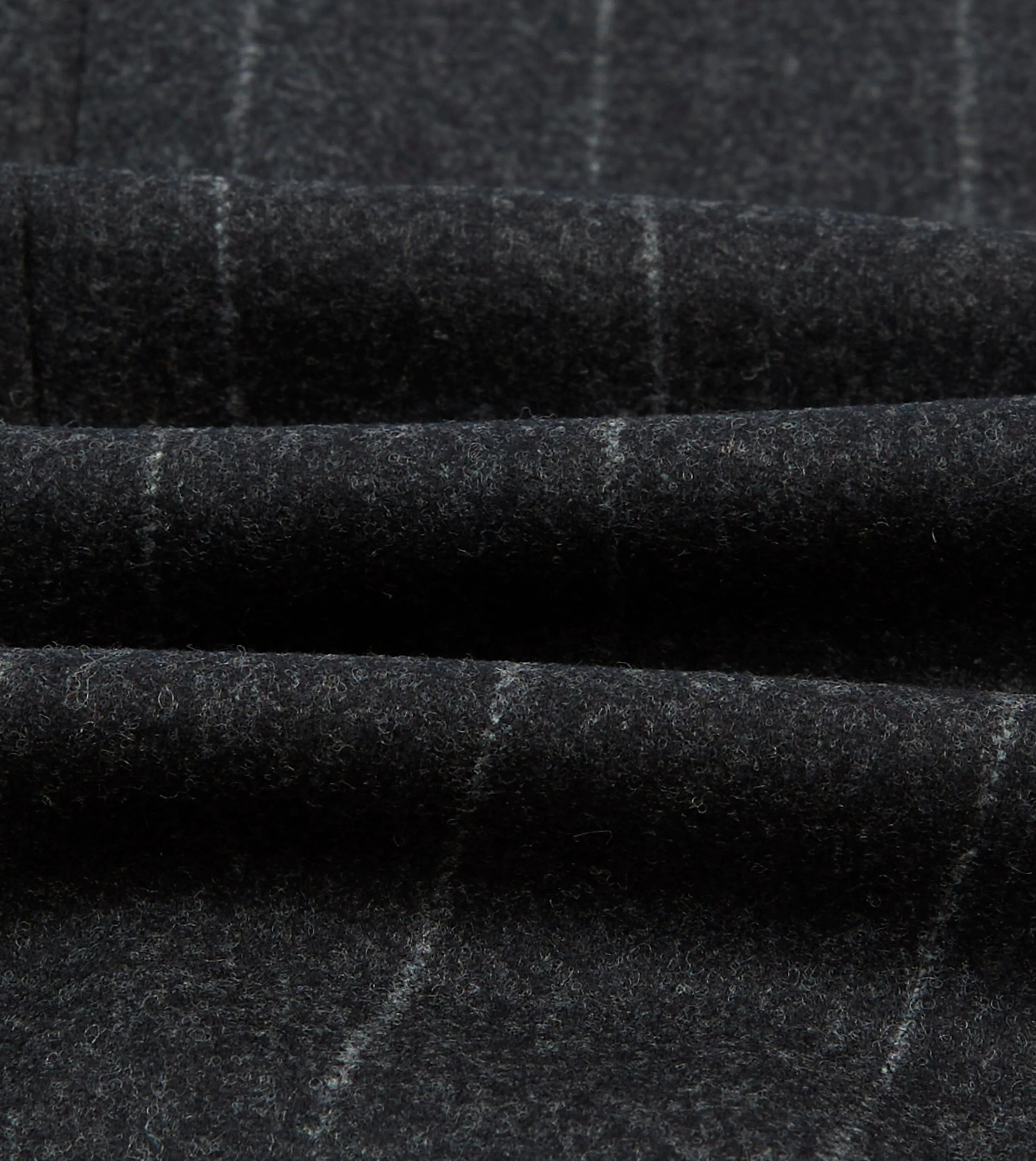 Grey Chalkstripe Wool Flannel Tailored Jacket