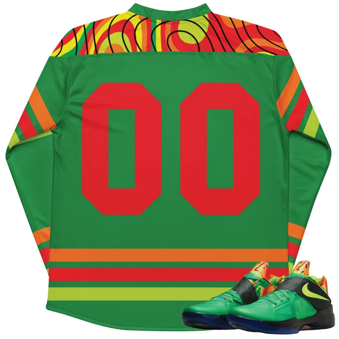 KD 4 Weatherman Hockey-style jersey