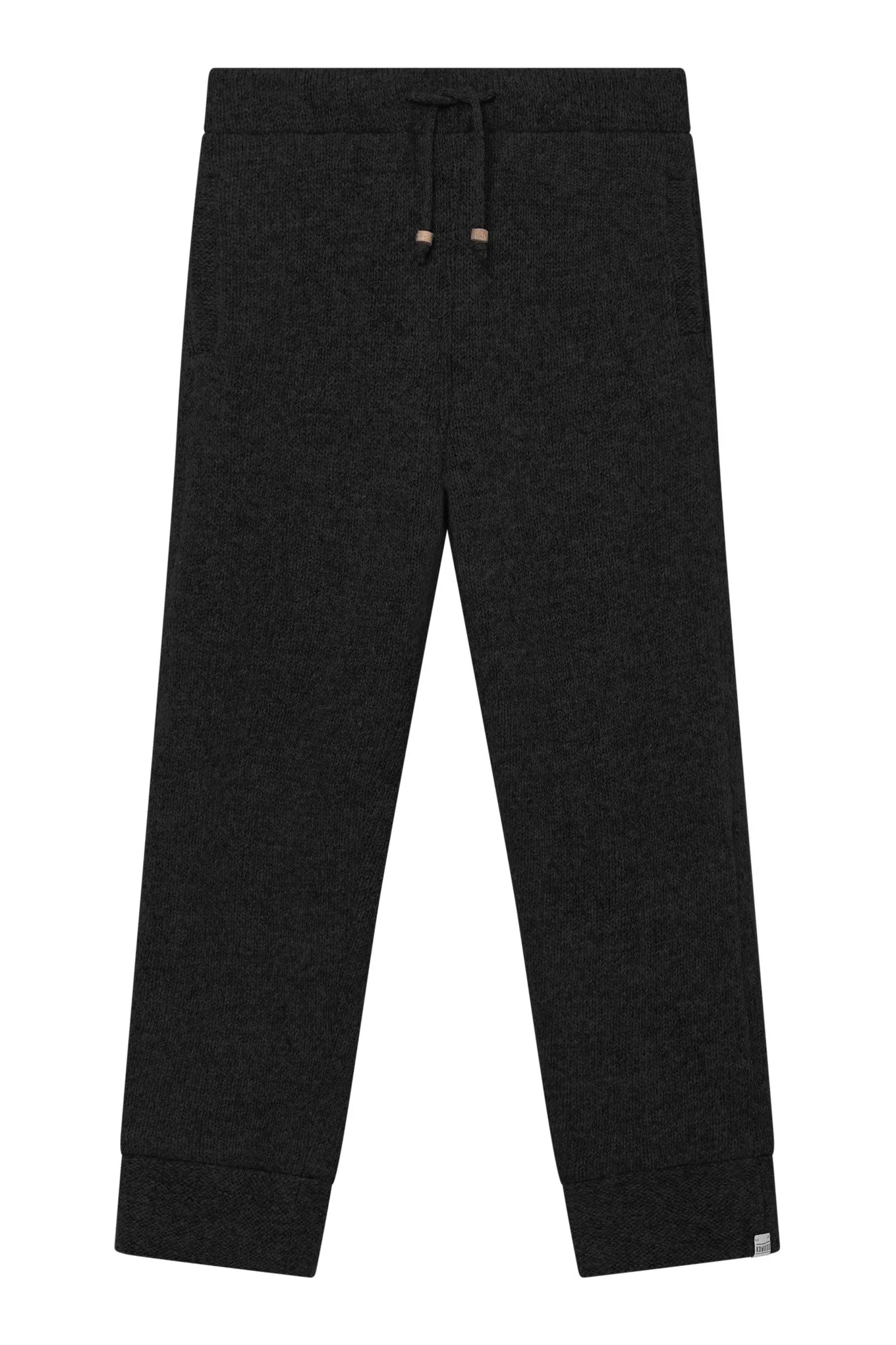 Kelvin Fleece Lined Wool Trouser Black