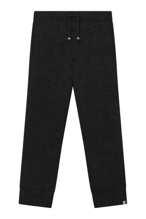 Kelvin Fleece Lined Wool Trouser Black