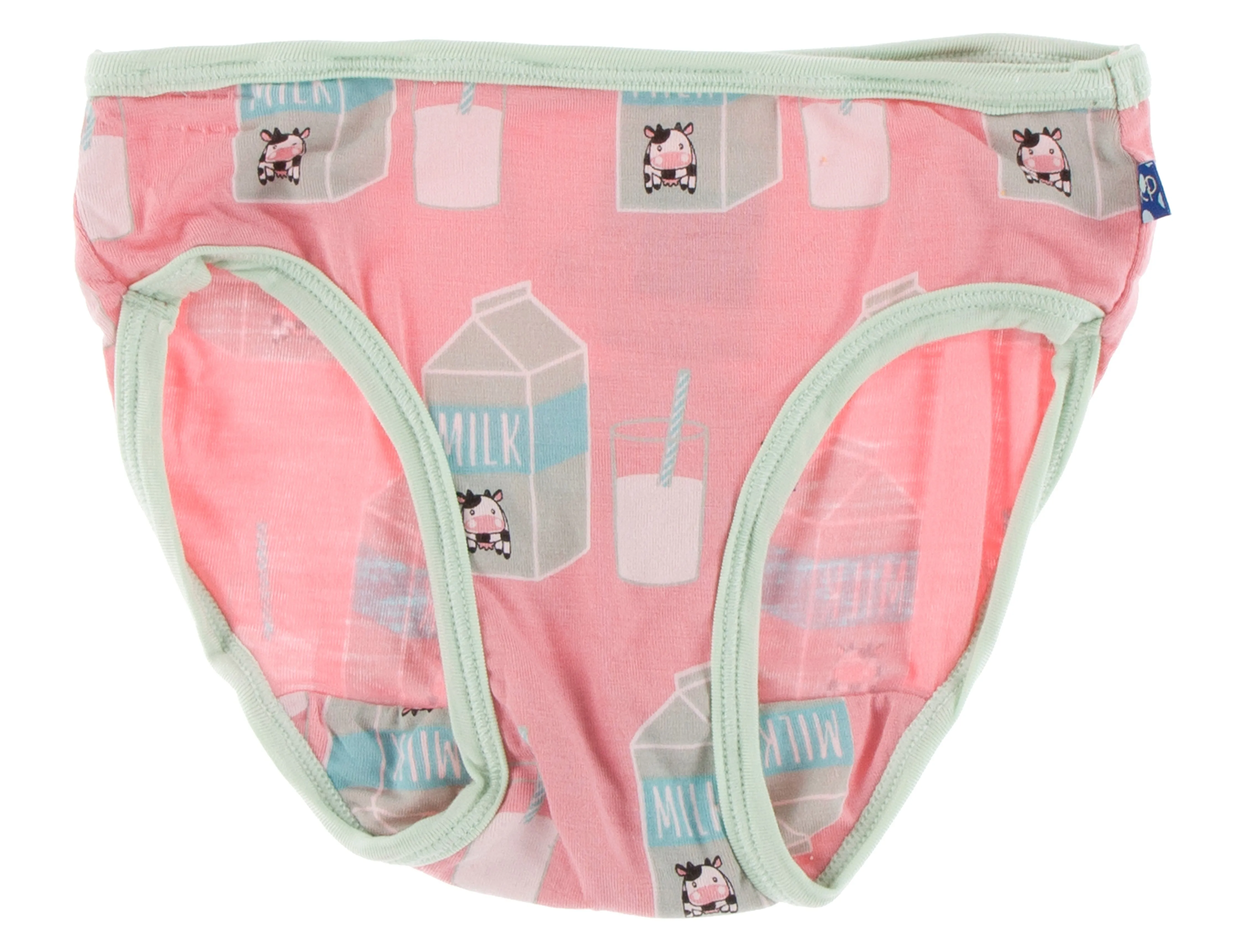 KicKee Pants Natural Farm Animals & Strawberry Milk Girls Underwear Set