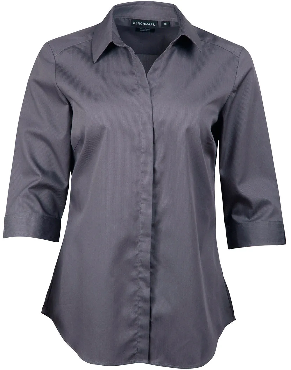 M8110Q Barkley Ladies Taped Seam 3/4 Sleeve Shirt