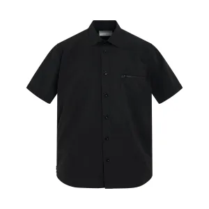 Matte Taffeta Shirt in Black