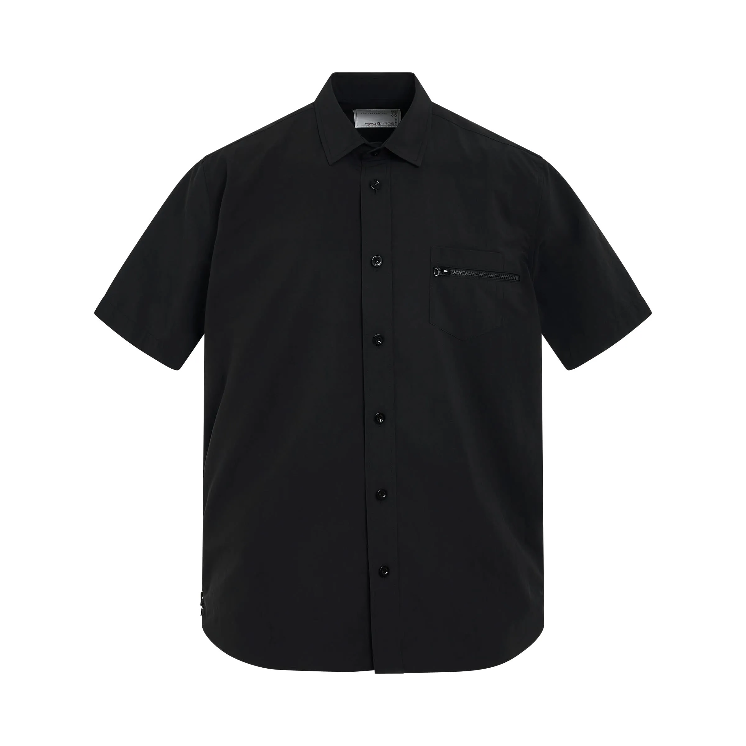 Matte Taffeta Shirt in Black