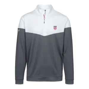 Men's Levelwear USMNT Commuter Grey 1/4 Zip