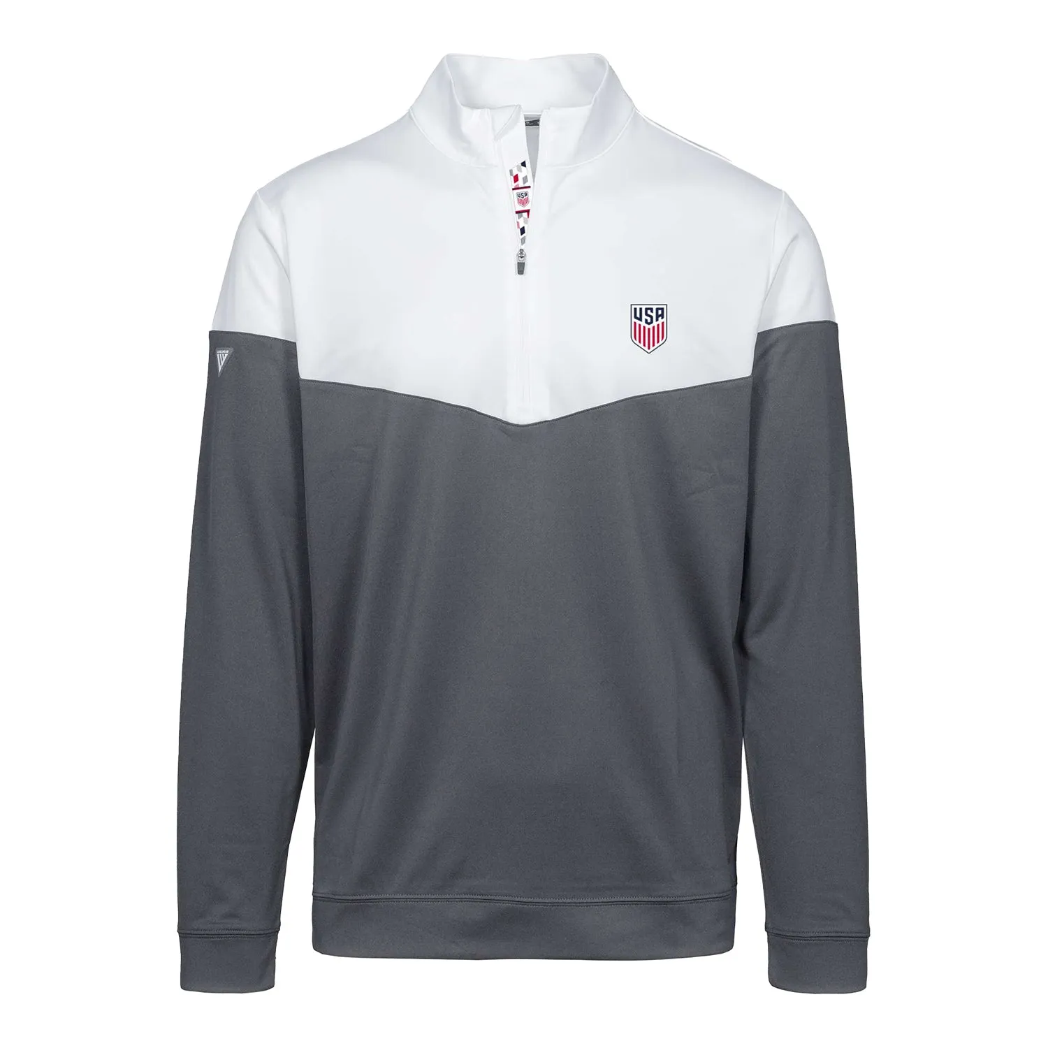 Men's Levelwear USMNT Commuter Grey 1/4 Zip