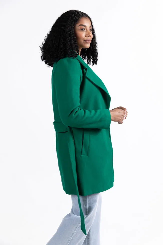 Mistletoe Moment Green Coat SALE