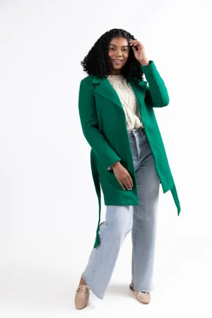 Mistletoe Moment Green Coat SALE