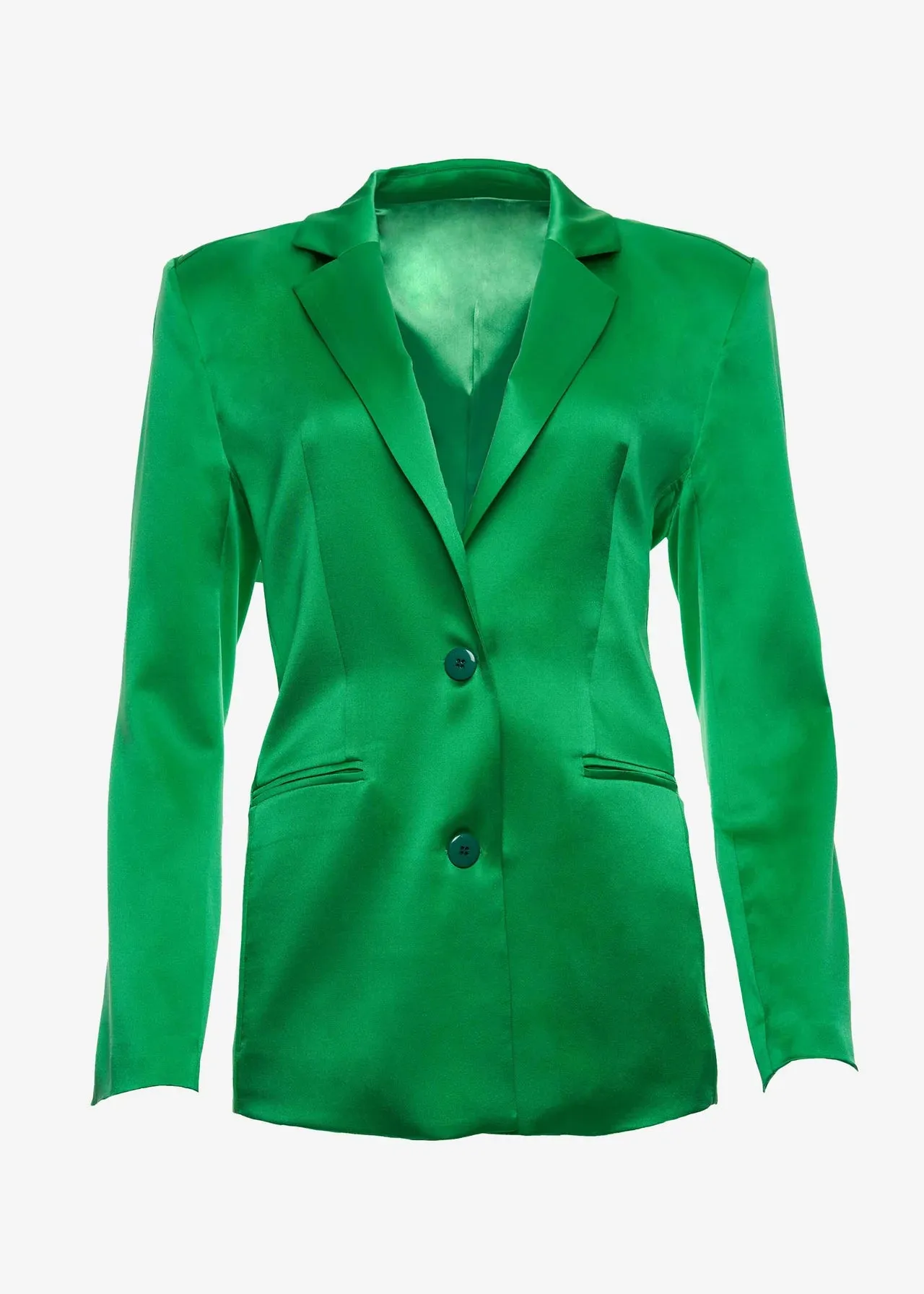 Motlee Silk Blazer - Kelly Green