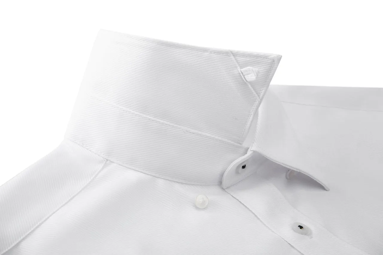 Non-Iron Silky Touch Stretch Smart Fit Dobby Twill Shirt