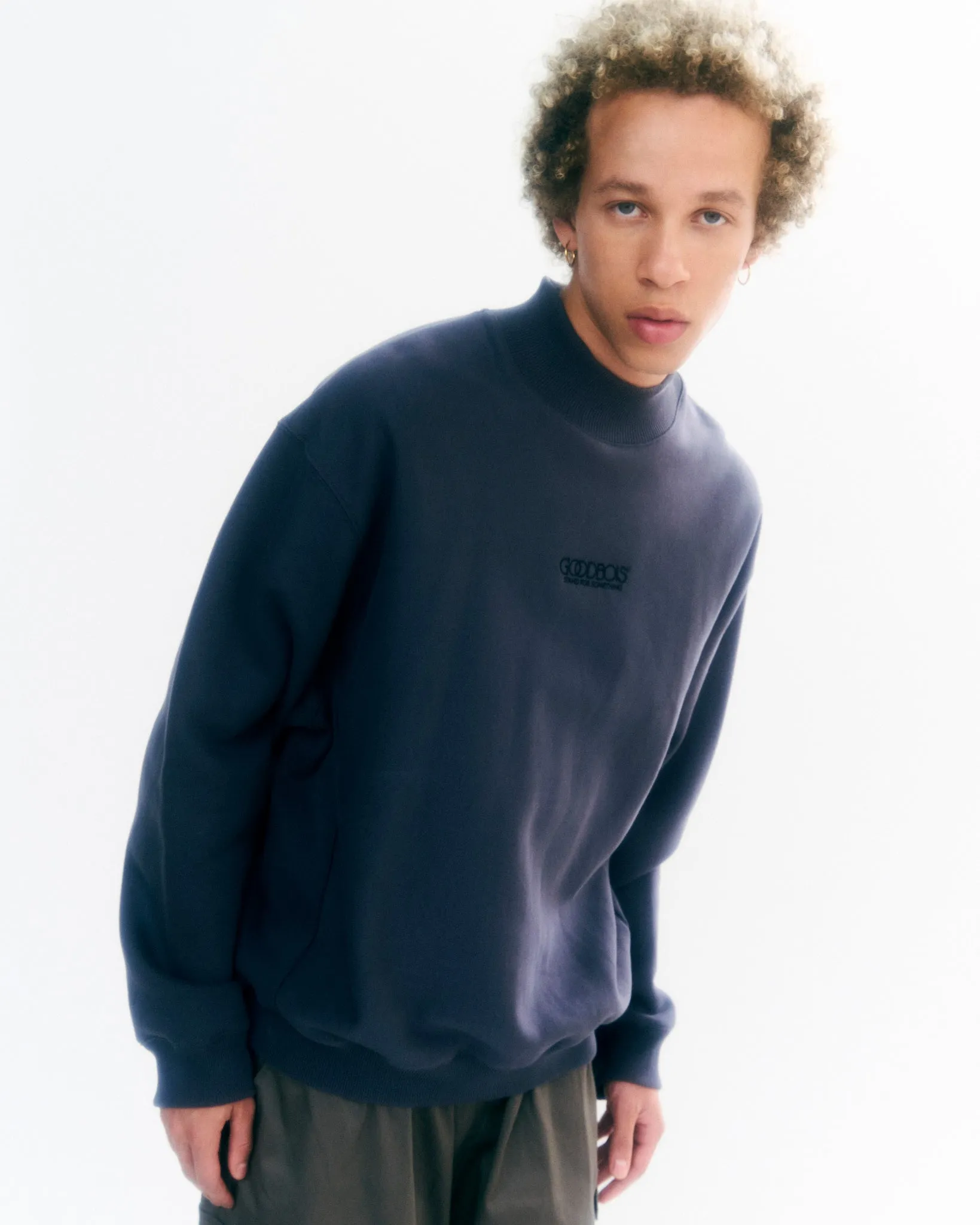 OG CORE MOCKNECK SWEATER GREY