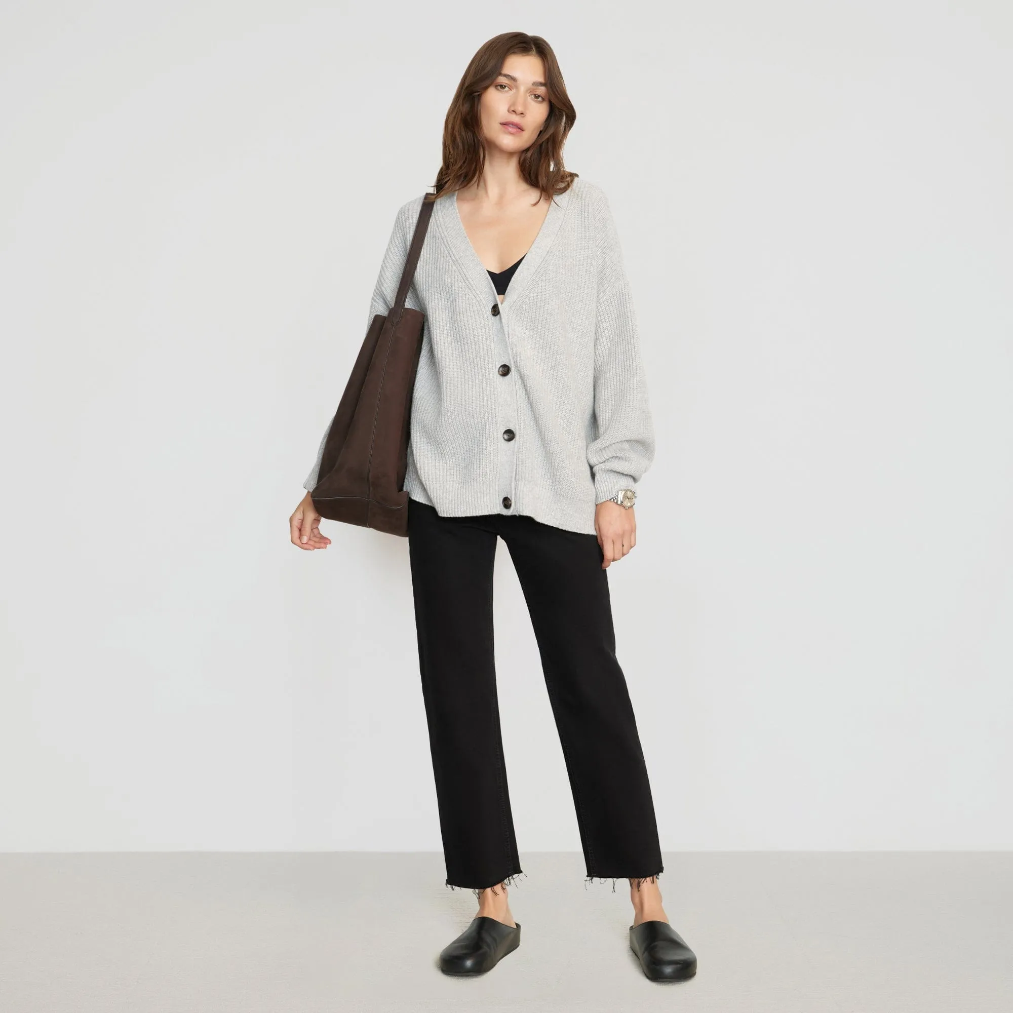 Ola Oversized Cashmere Cardigan