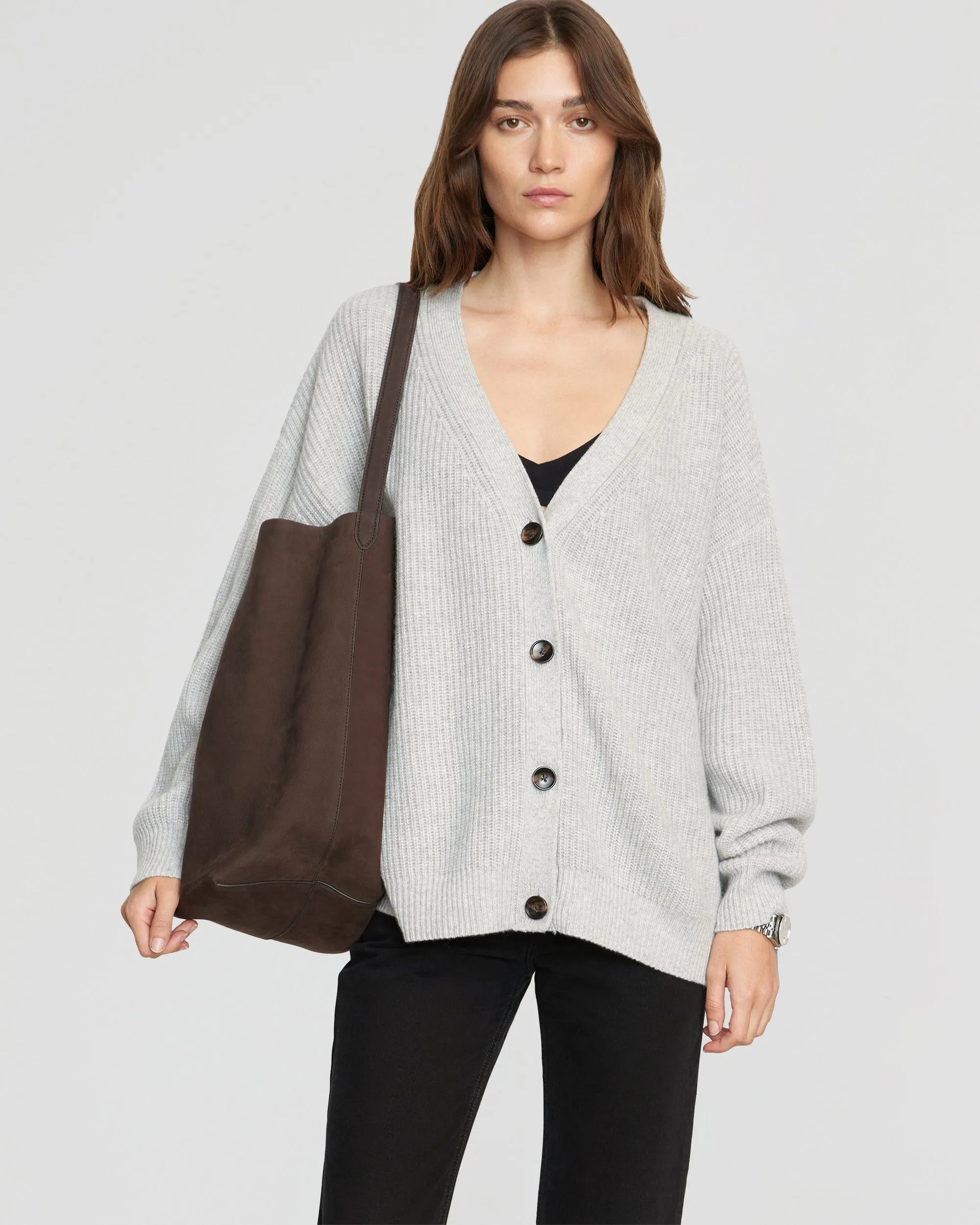 Ola Oversized Cashmere Cardigan