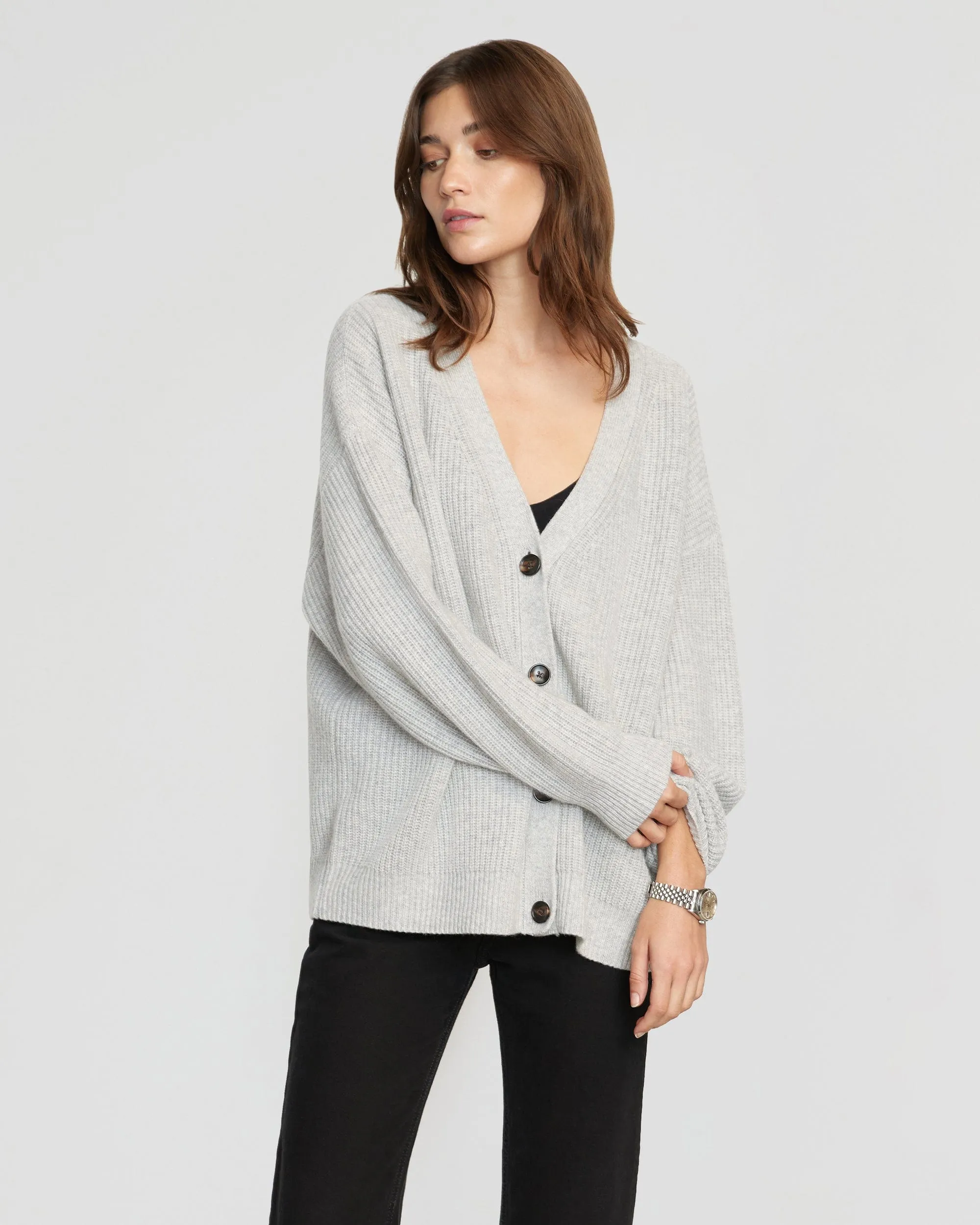 Ola Oversized Cashmere Cardigan