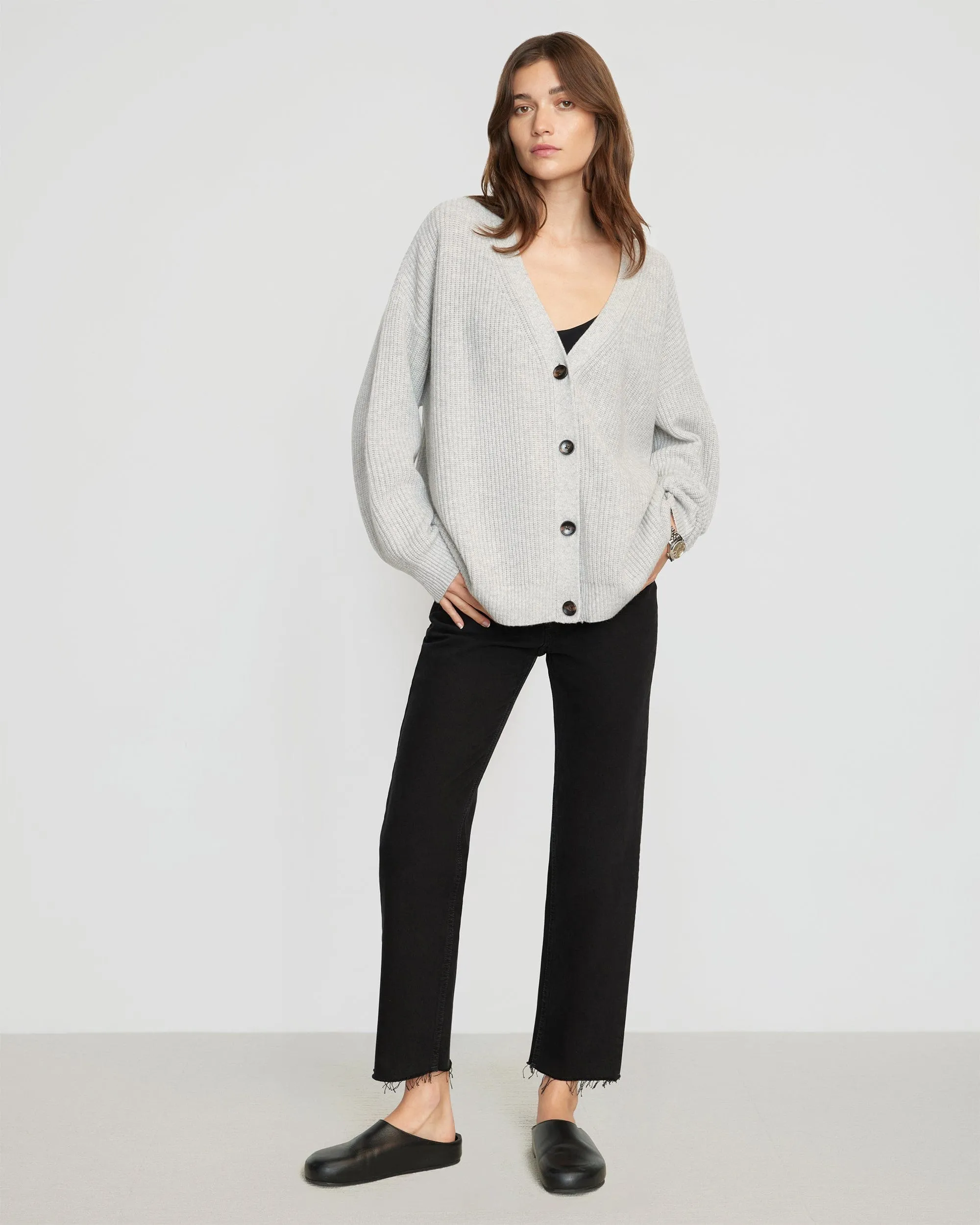 Ola Oversized Cashmere Cardigan