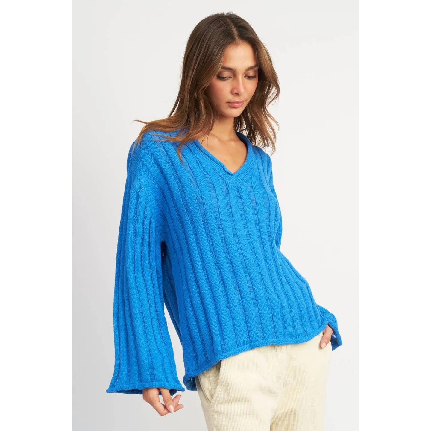 Oversized Rib Knit Sweater