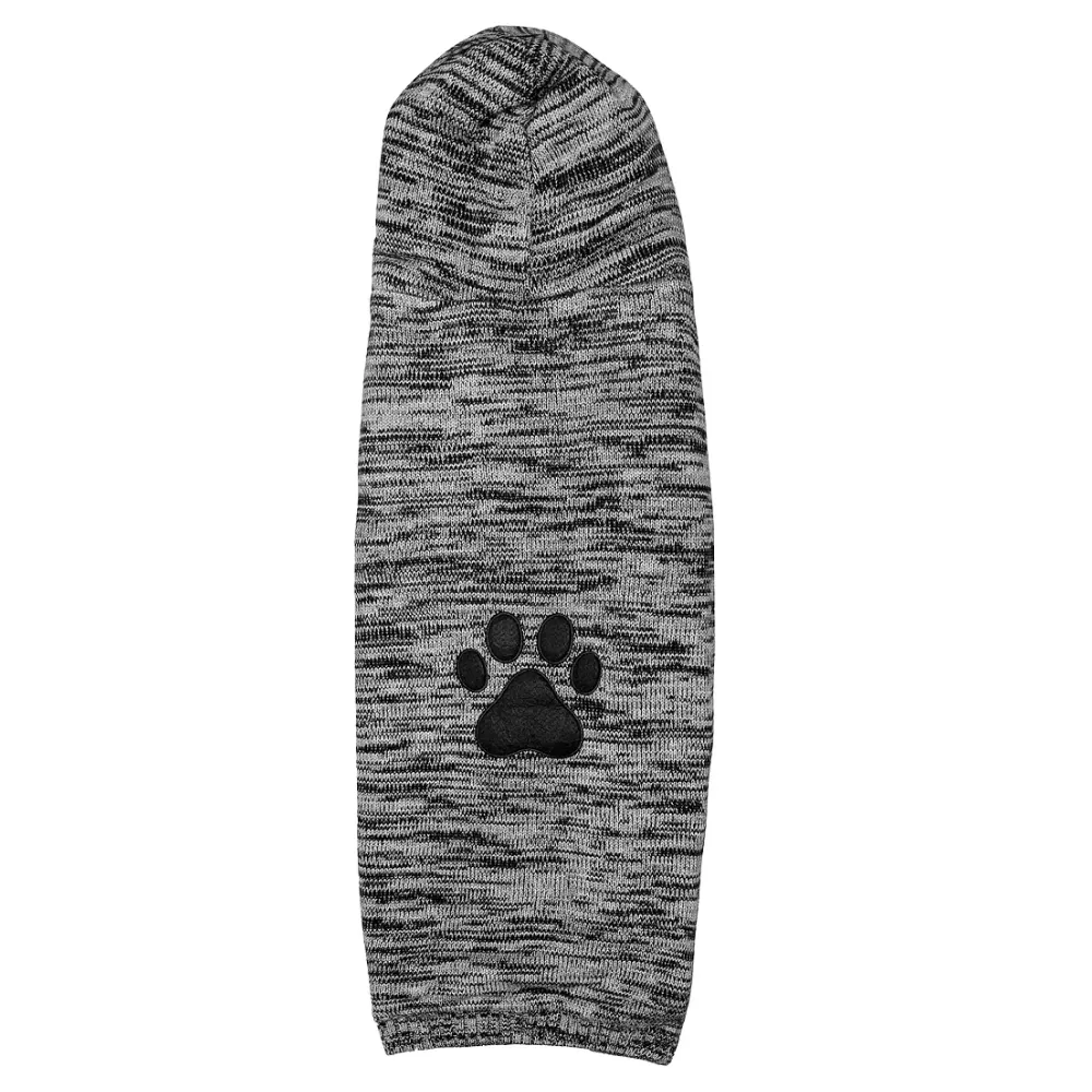 Pet Snugs Fur Coated Paw Design Sweaters for Dogs and Cats (Dark Grey)