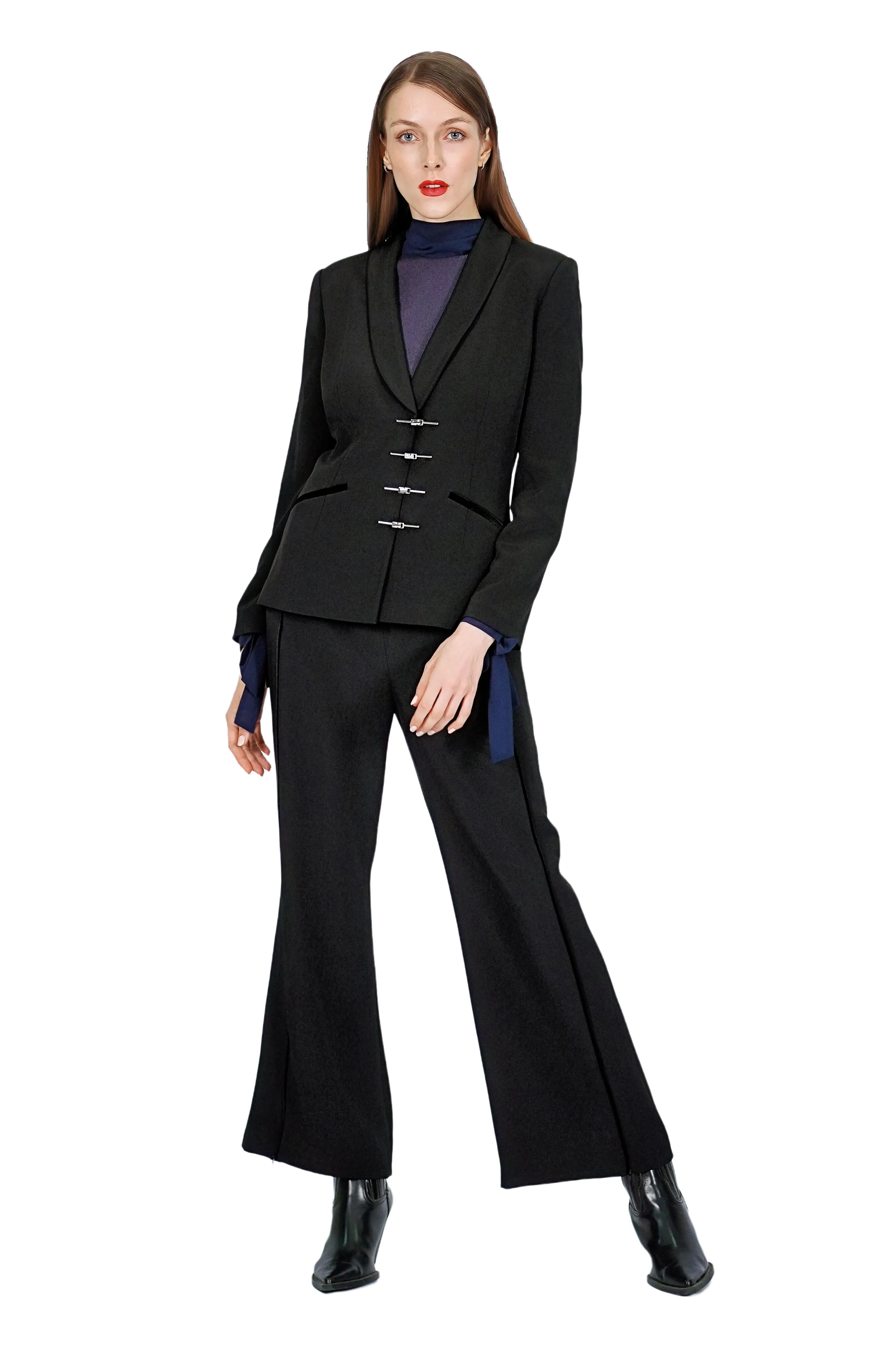 Ramona Silk Crepe Blazer