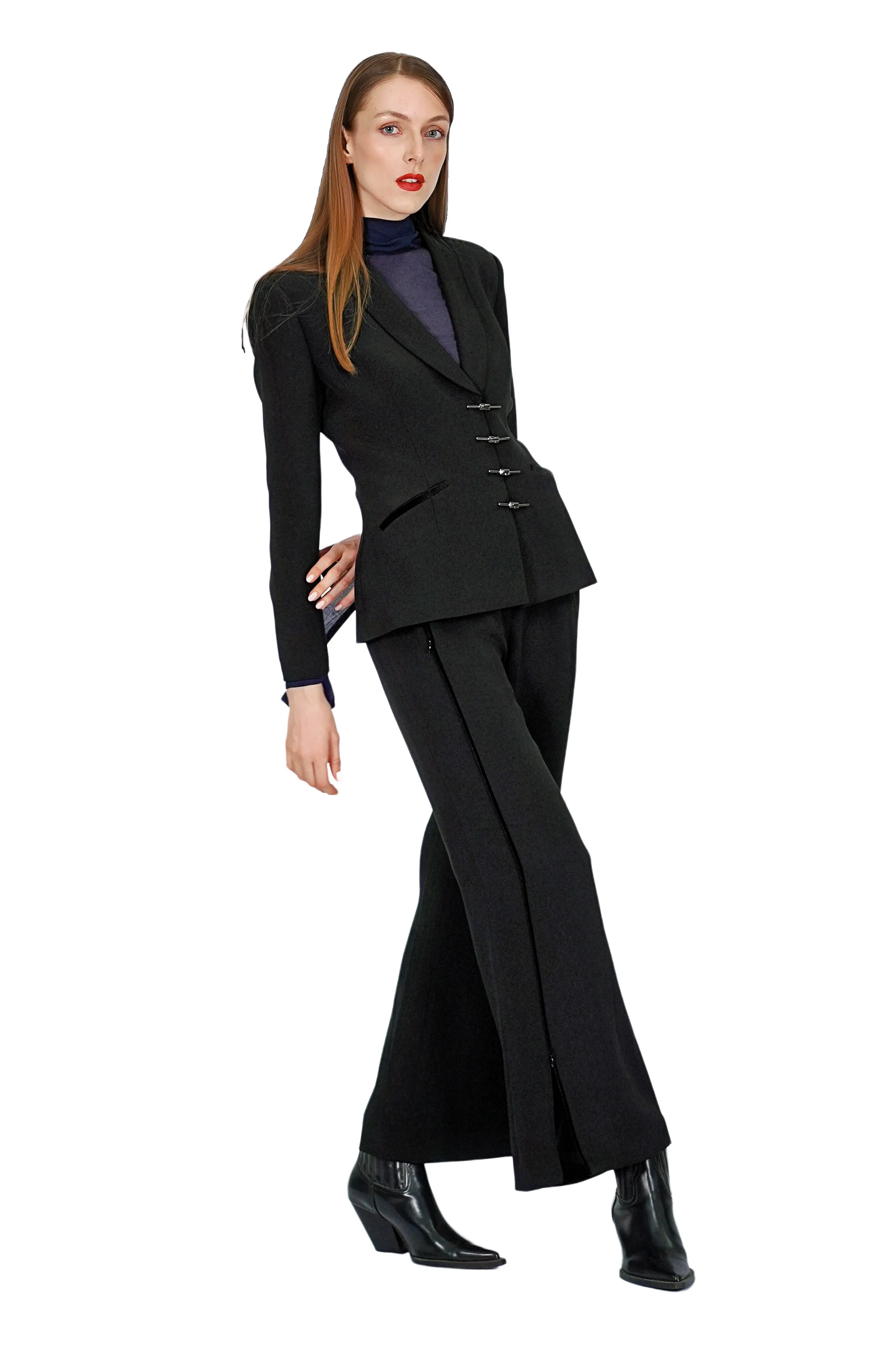 Ramona Silk Crepe Blazer