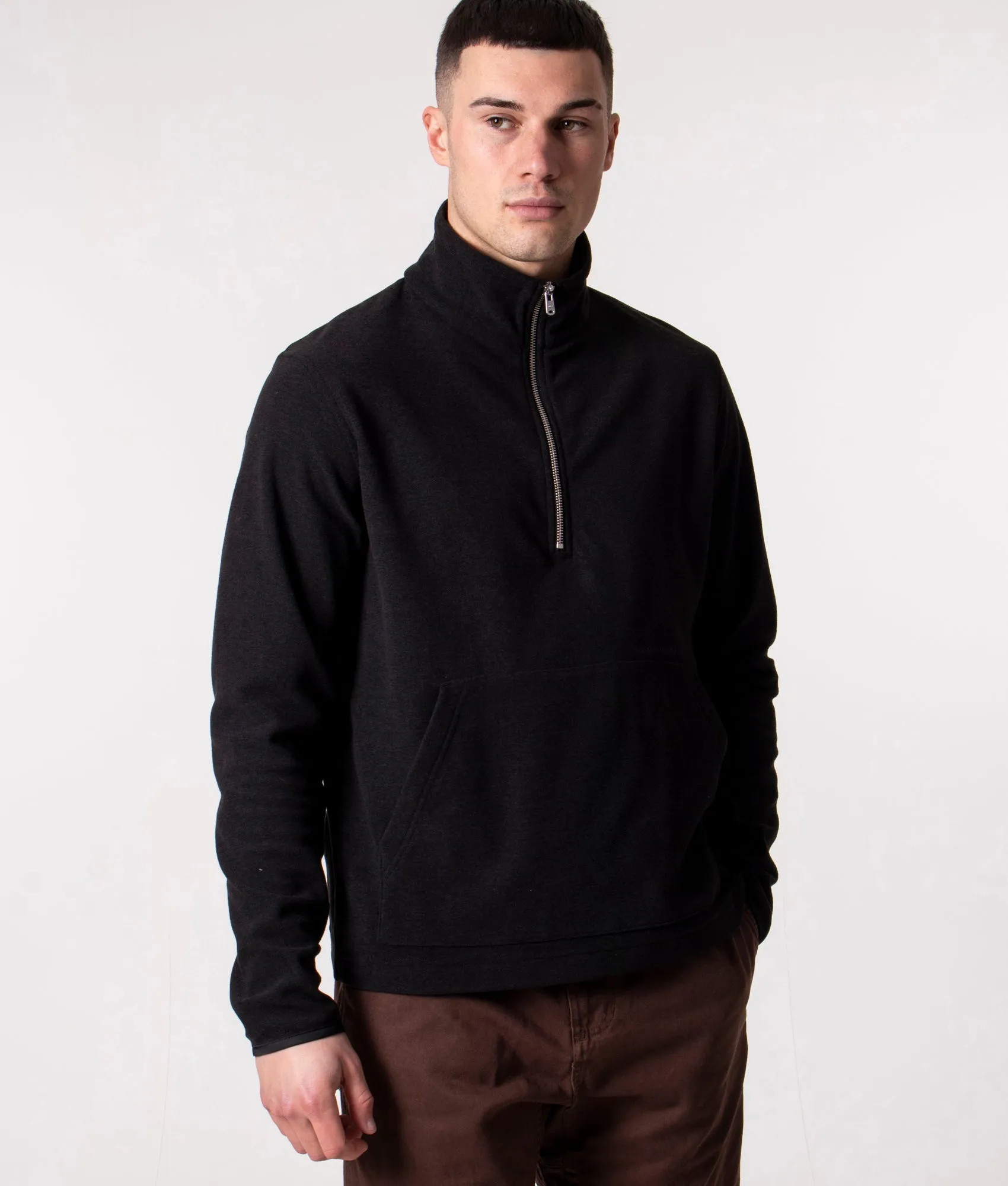 Relaxed Fit Frederik Fleece Half Zip Sweatshirt