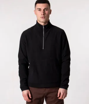 Relaxed Fit Frederik Fleece Half Zip Sweatshirt