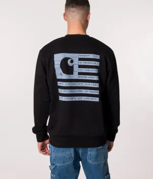 Relaxed Fit Label State Flag Sweatshirt