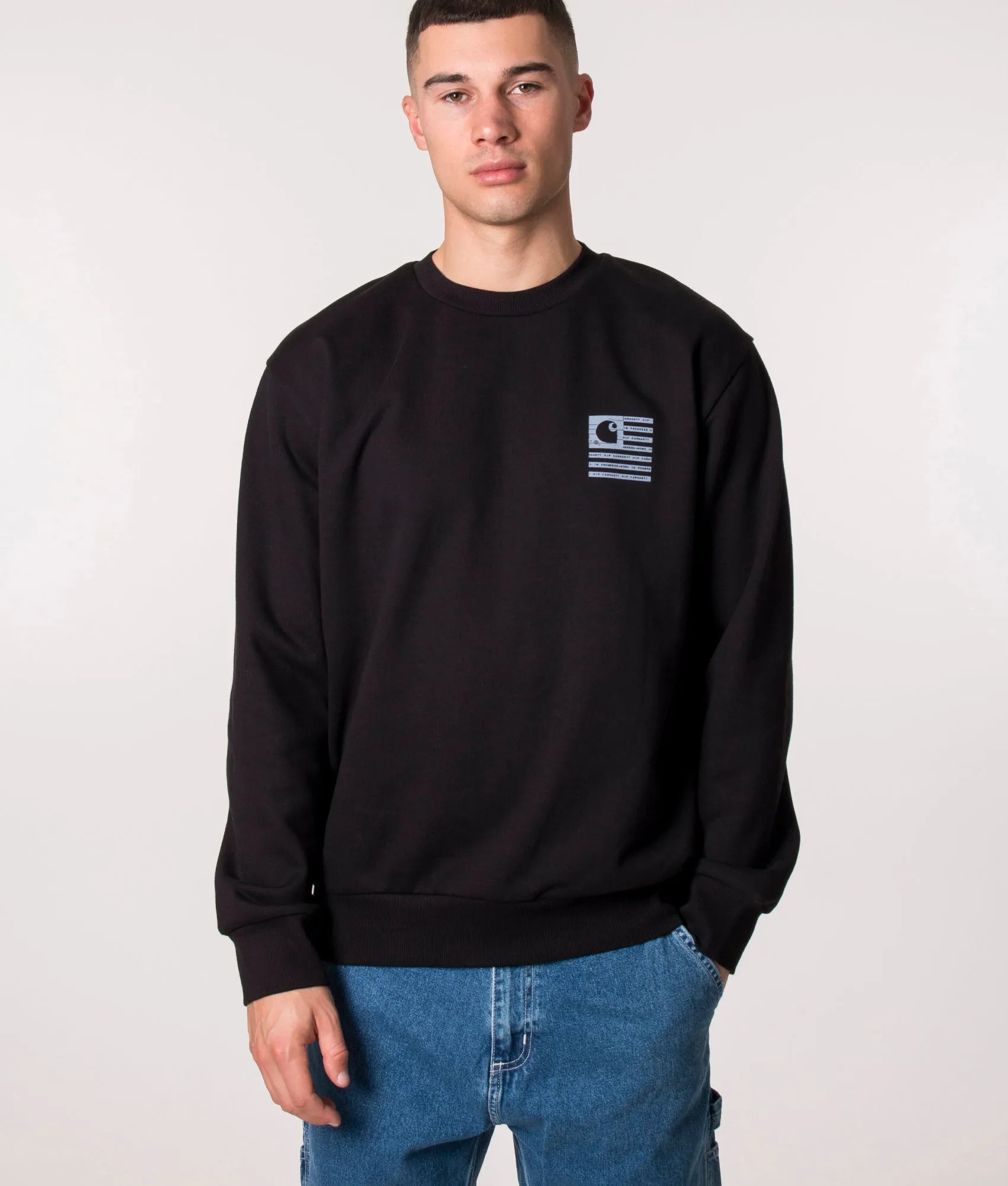 Relaxed Fit Label State Flag Sweatshirt