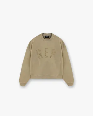 Rep Applique Sweater - Fawn