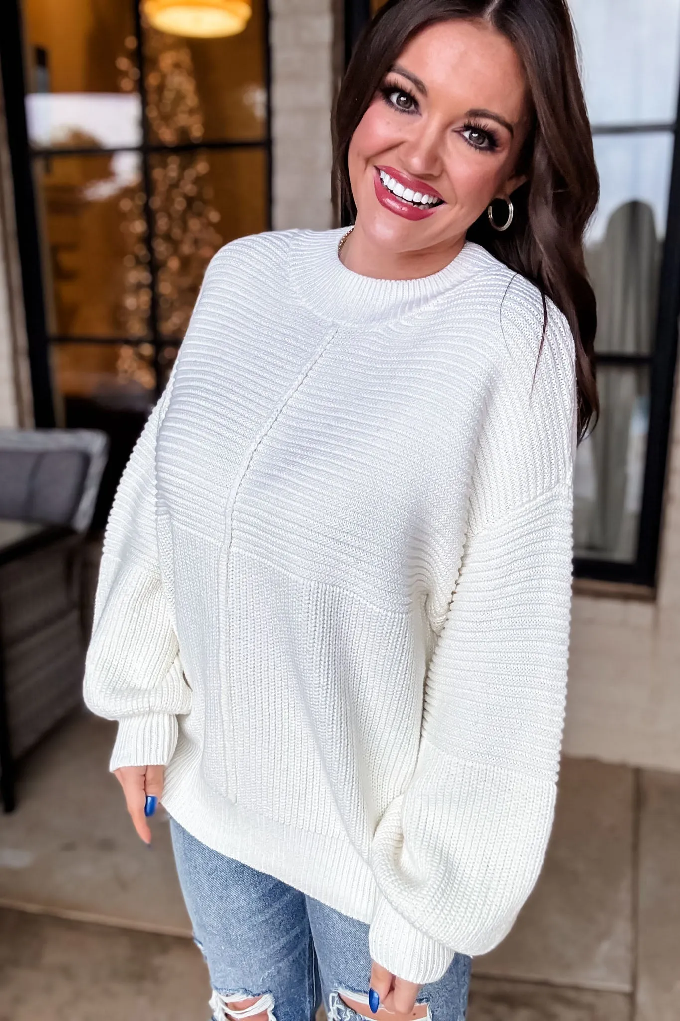 Ribbed Knitted Sweater