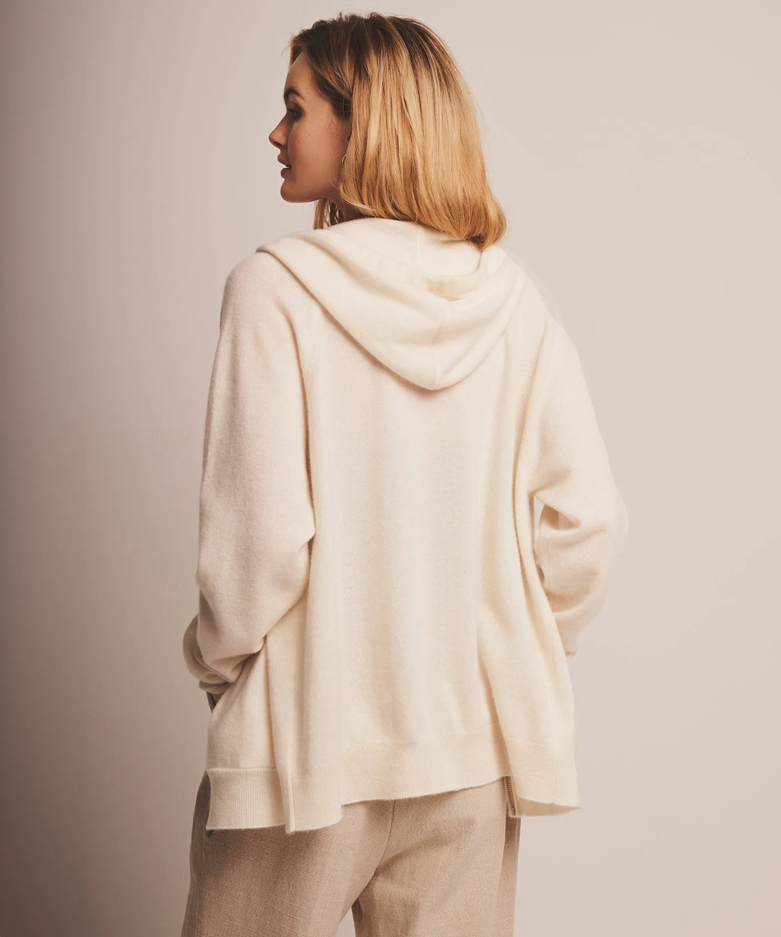 Signature Cashmere Zip Up Hoodie