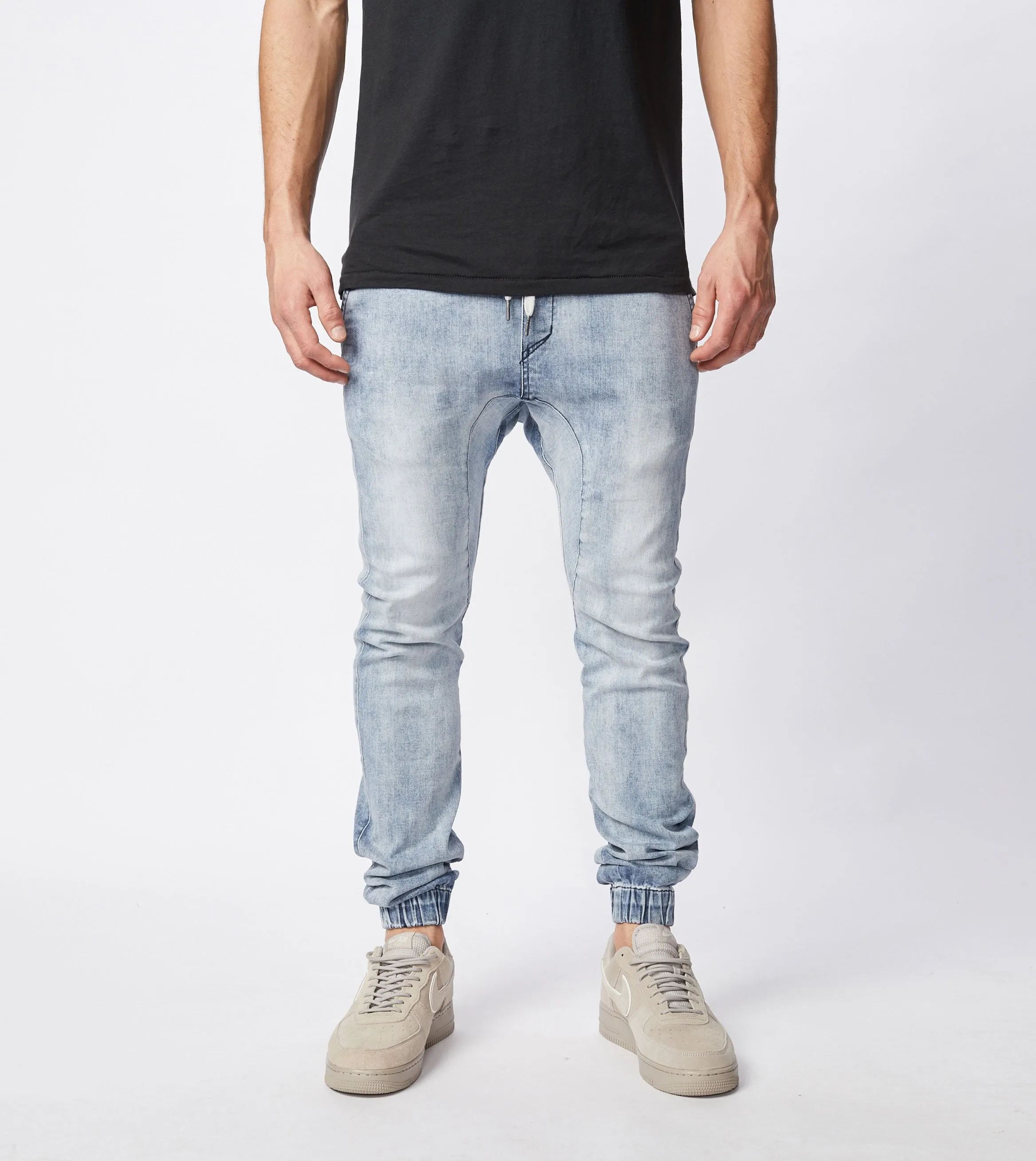 Sureshot Denim Jogger Mid Blue