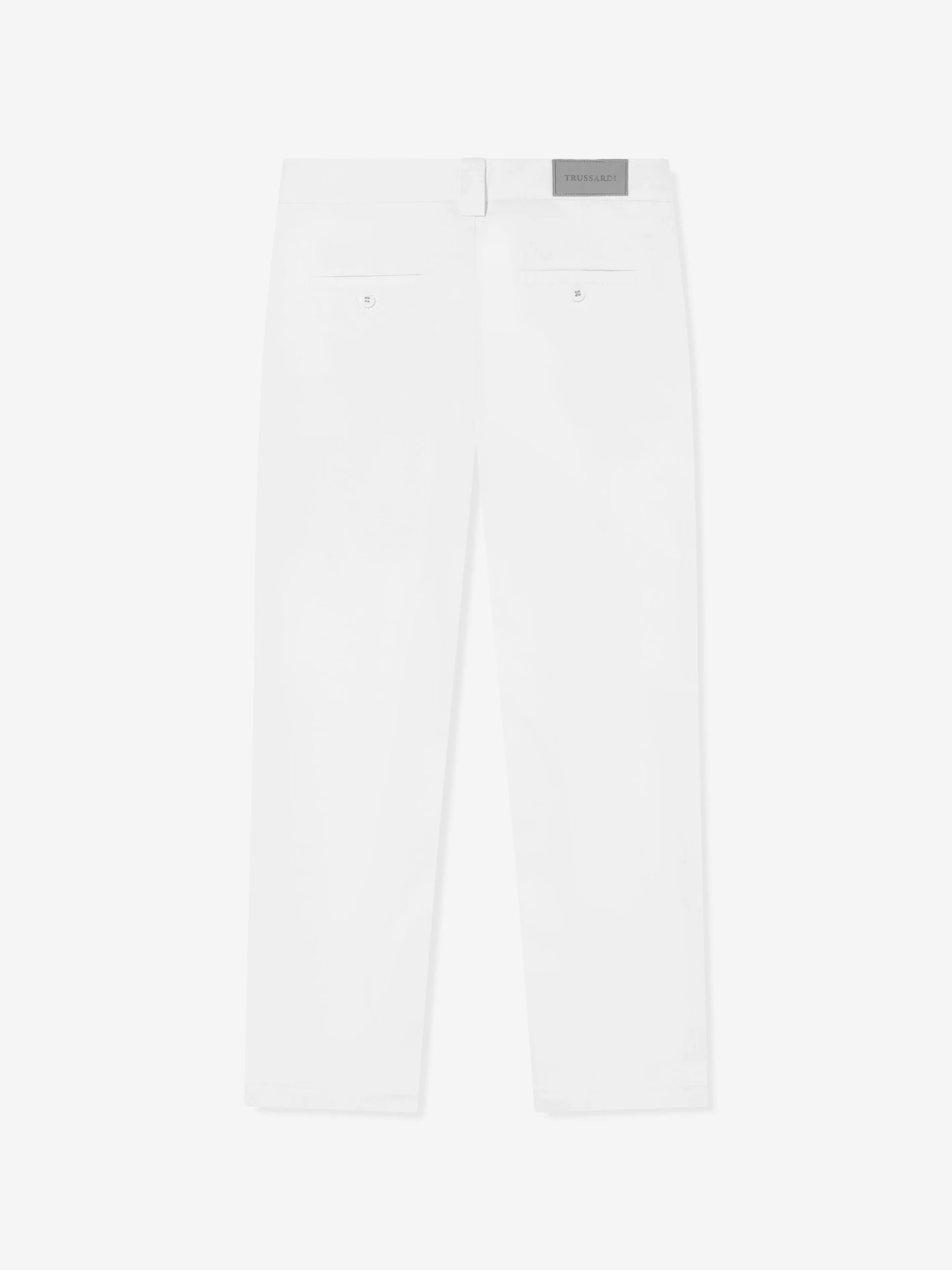 Trussardi Boys Tofinuo Logo Trousers in White