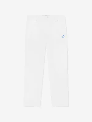 Trussardi Boys Tofinuo Logo Trousers in White