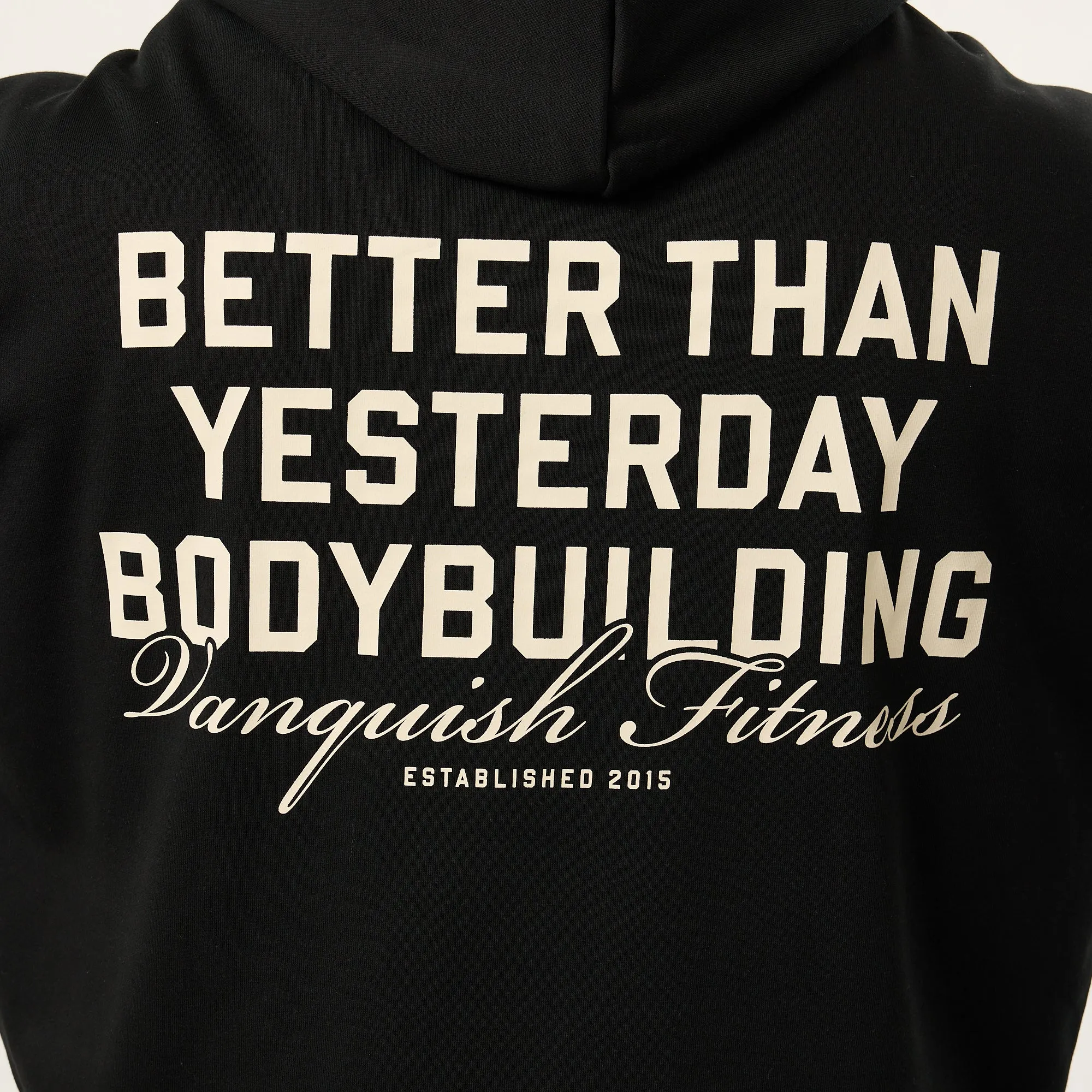 Vanquish Bodybuilding Black Boxy Oversized Pullover Hoodie