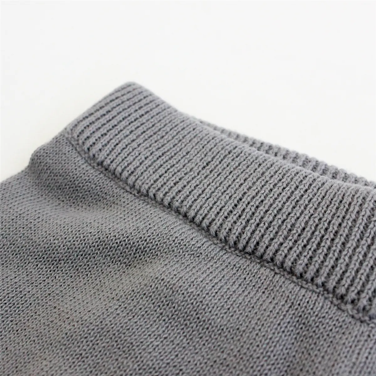 Viverano Organic Cotton Sweater Knit Baby Pants - Grey