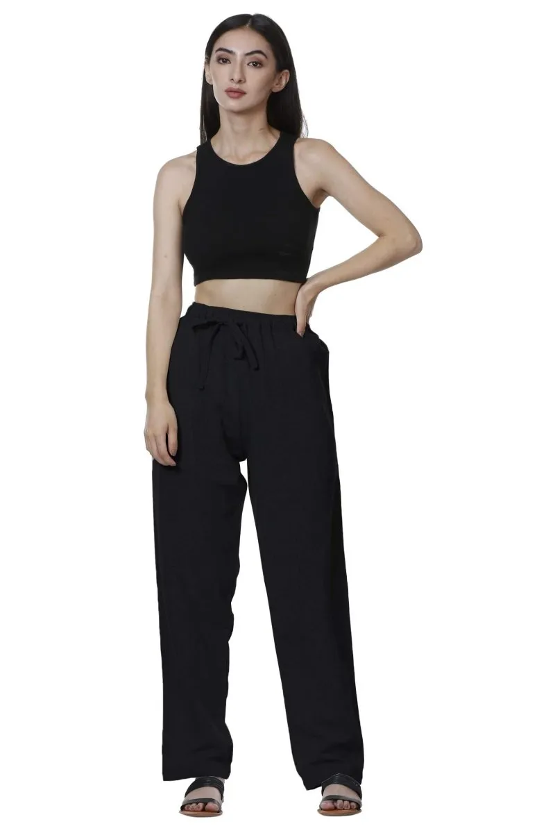 Women's Lounge Pant | Black | Free Size